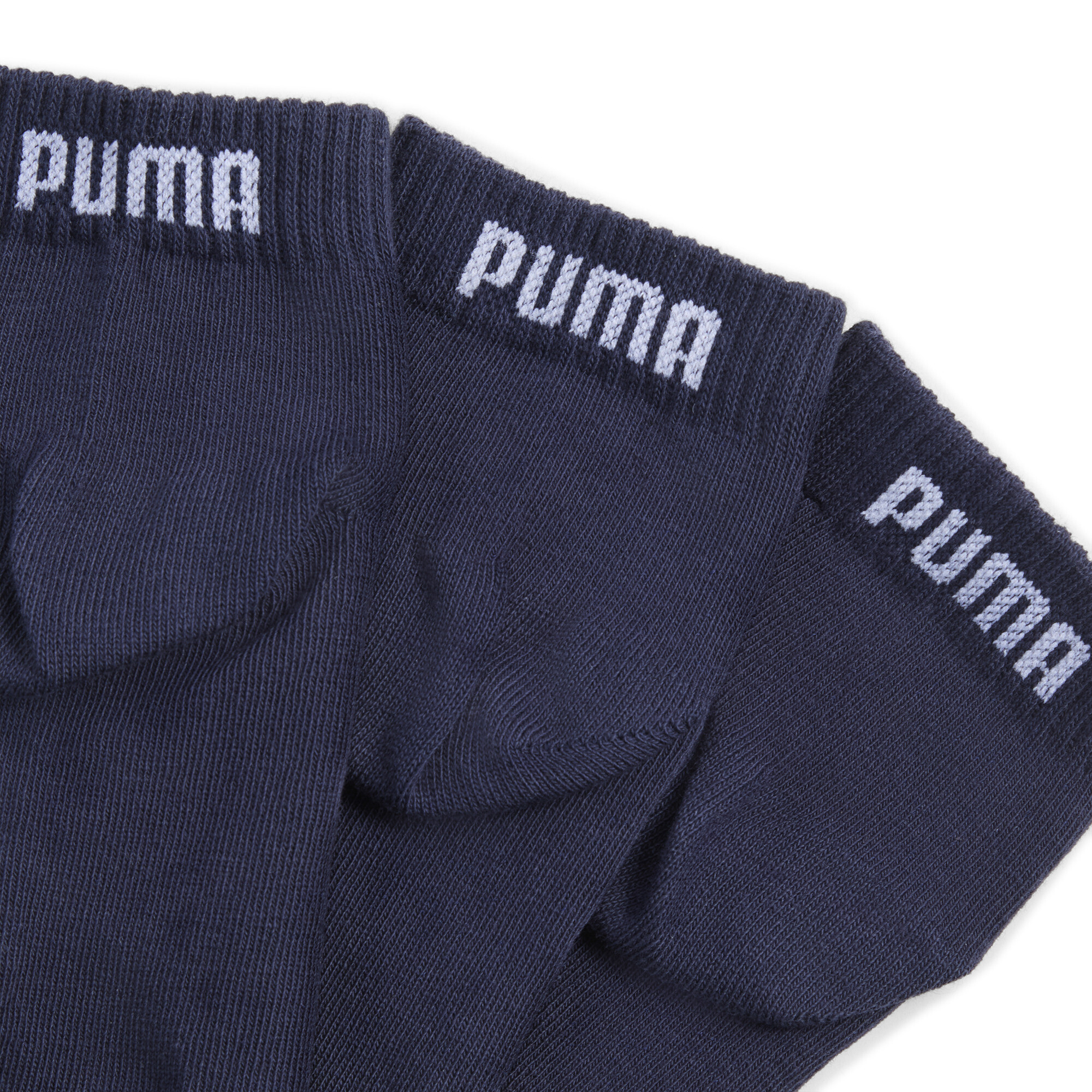 PUMA Uniseks quartersokken (set van 3 paar), Blauw, Maat 39-42 thumbnail 2