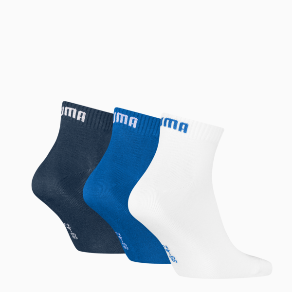 Medias tobilleros pack de 3 pares unisex, blue combo, large-ARG