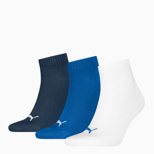 Medias tobilleros pack de 3 pares unisex, blue combo, large-ARG