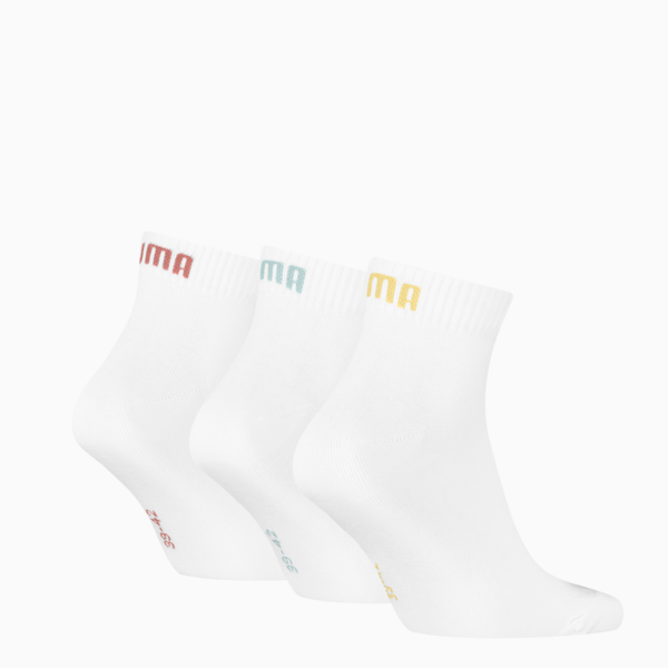 Medias tobilleros pack de 3 pares unisex, white combo, large-ARG