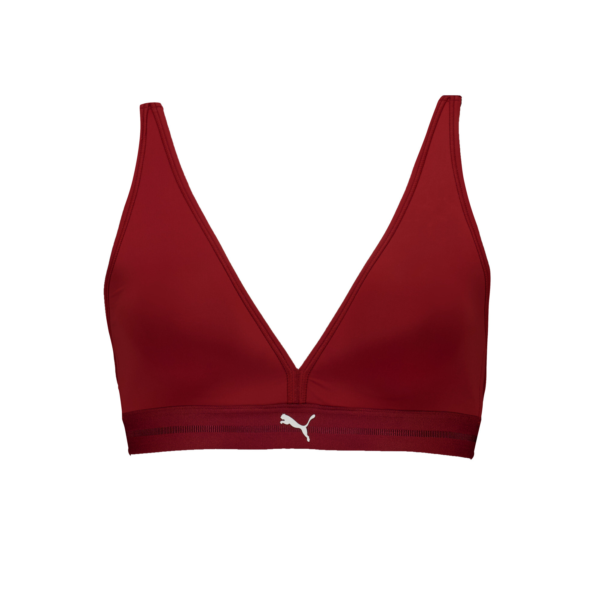 Licence Puma Wattiertes Triangel-Top Damen | Burgundy | Größe: L