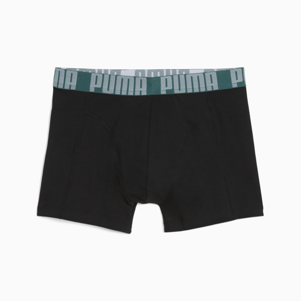 PUMA Men's Boxer Briefs 2 pack, Sea Green, large-MEX