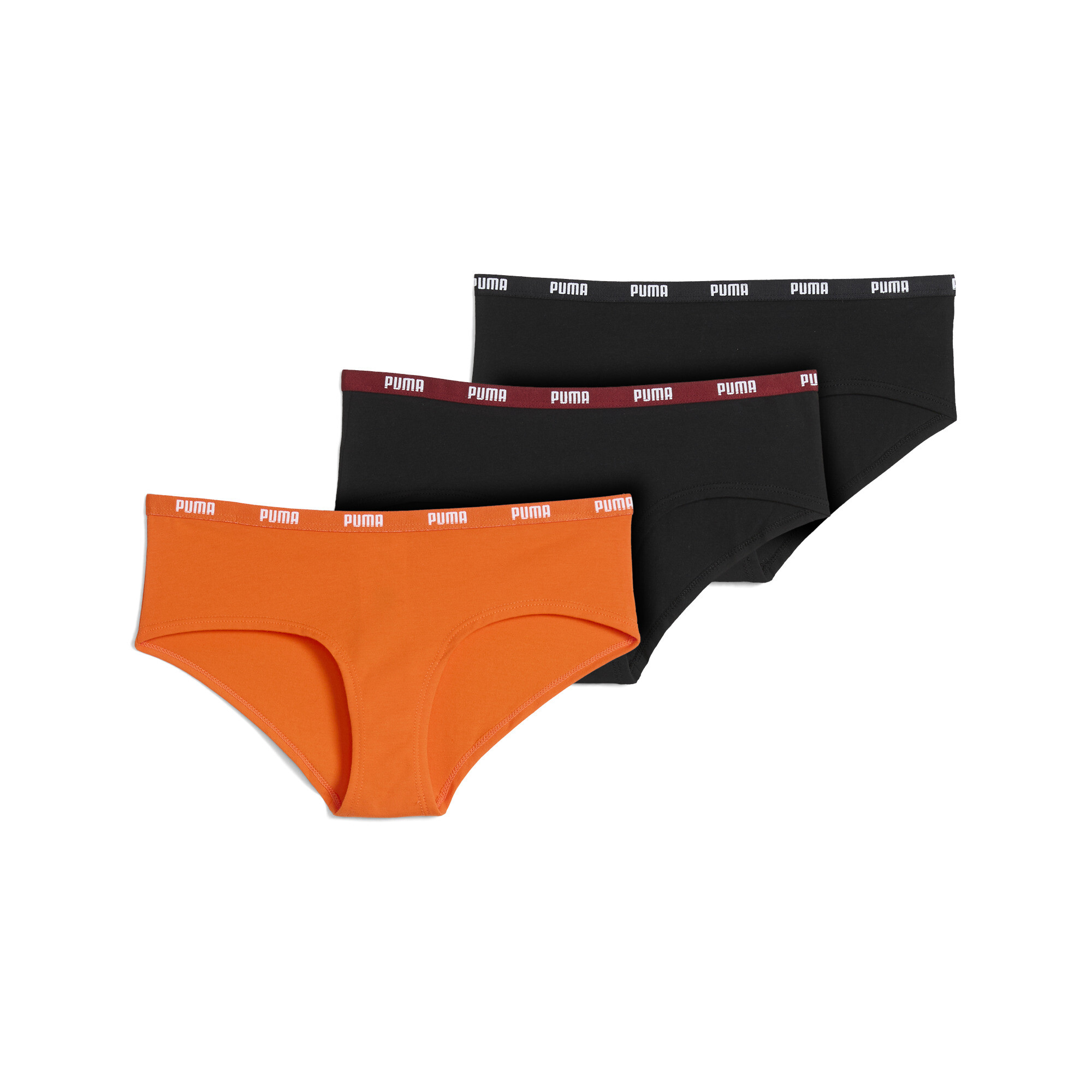 Licence Hüftslips Damen (3er-Pack) | Orange/Black | Größe: S