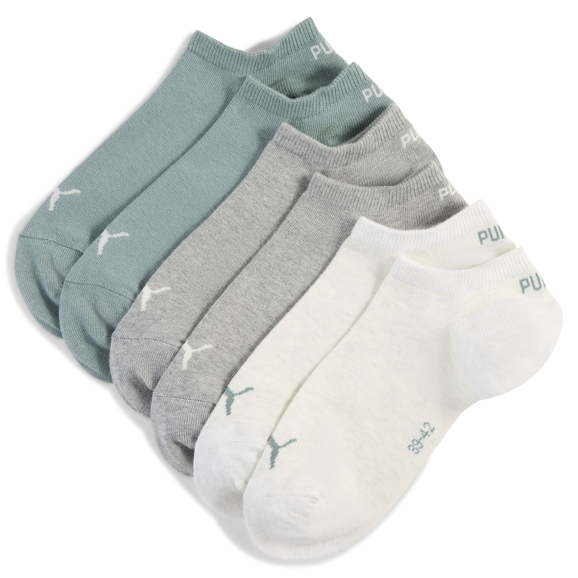 Licence Sneakersocken Unisex (3er-Pack) Schuhe | Green/Grey | Größe: 43-46