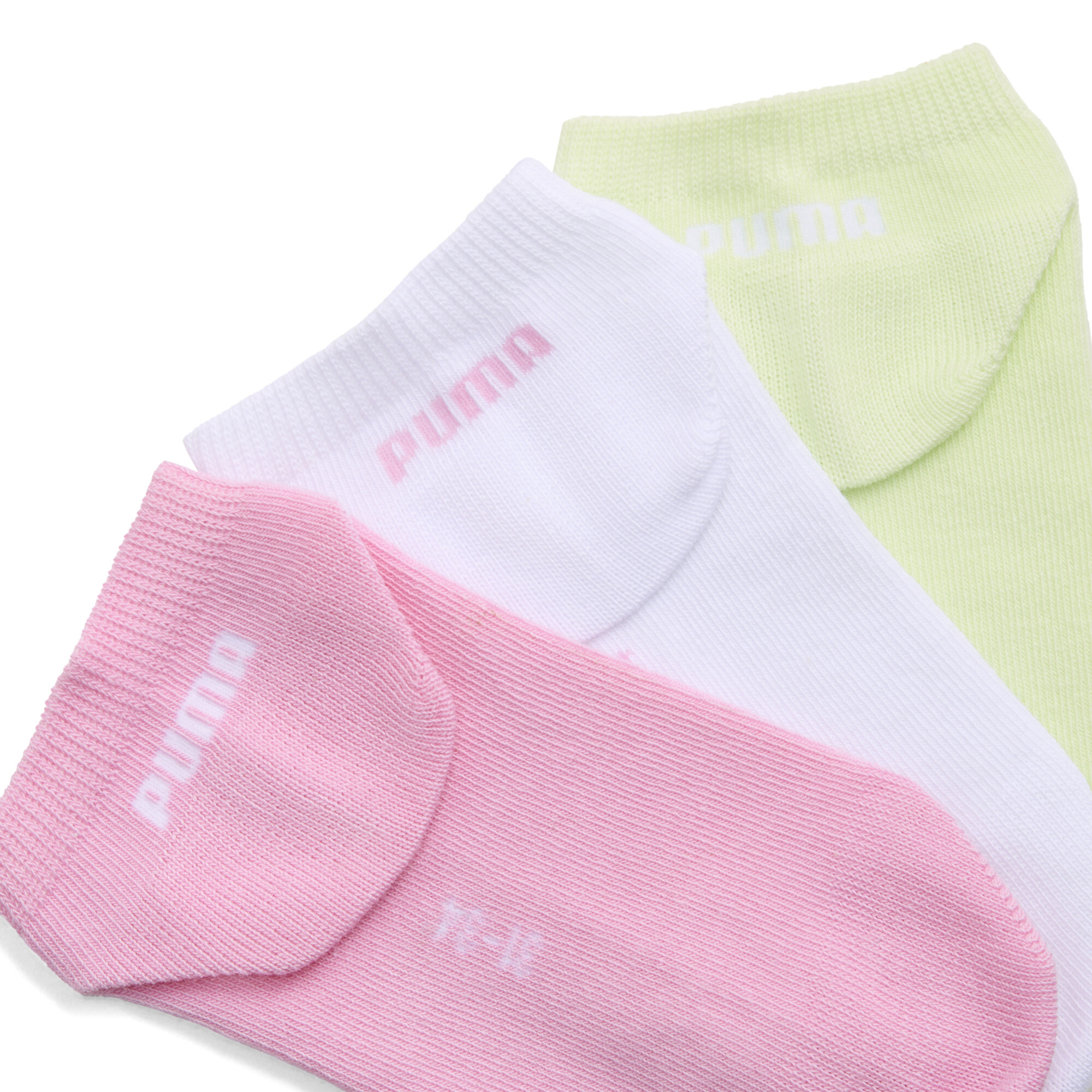 PUMA Sneakersokken, Roze/Wit, Maat 31-34 thumbnail 2