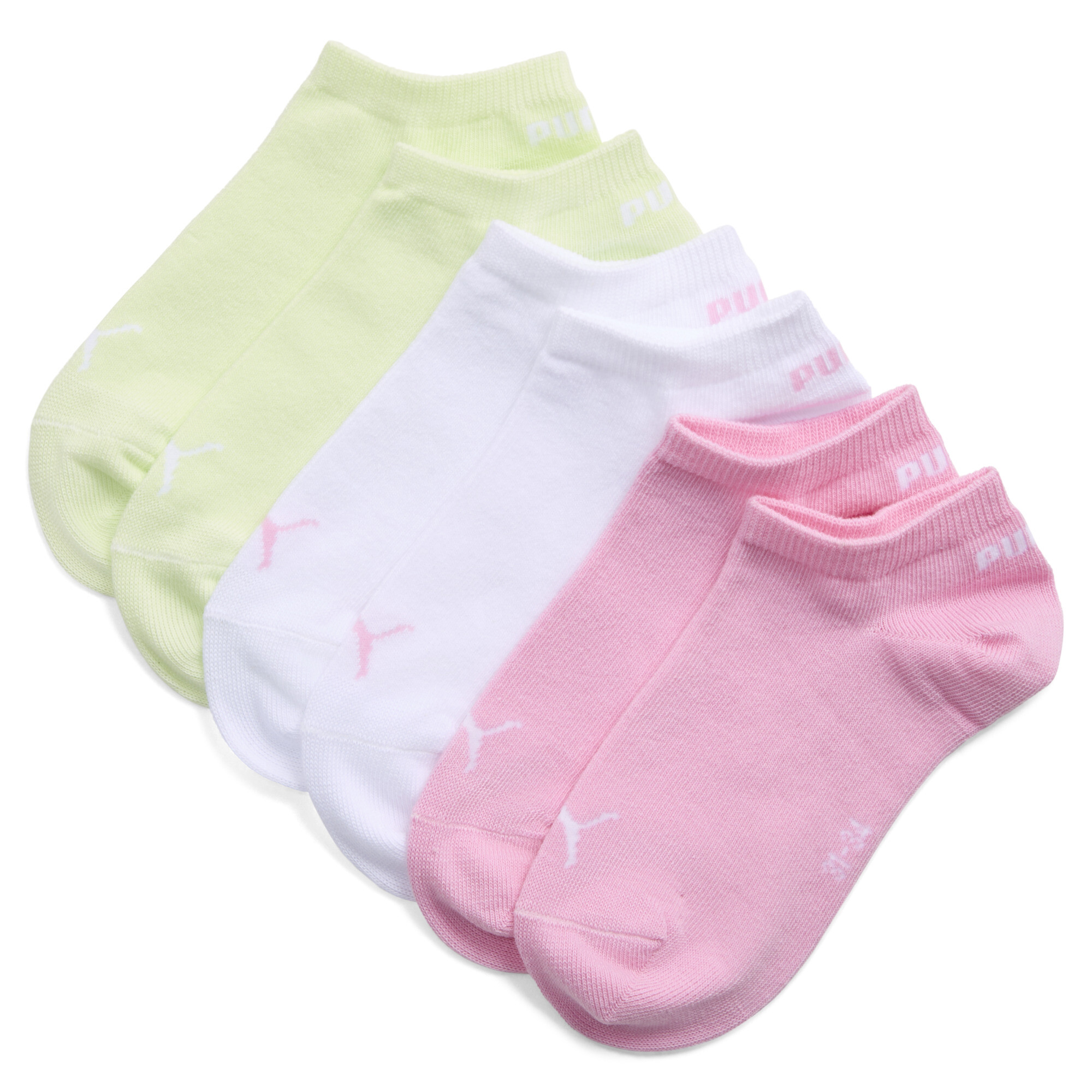 PUMA Sneakersokken, Roze/Wit, Maat 23-26