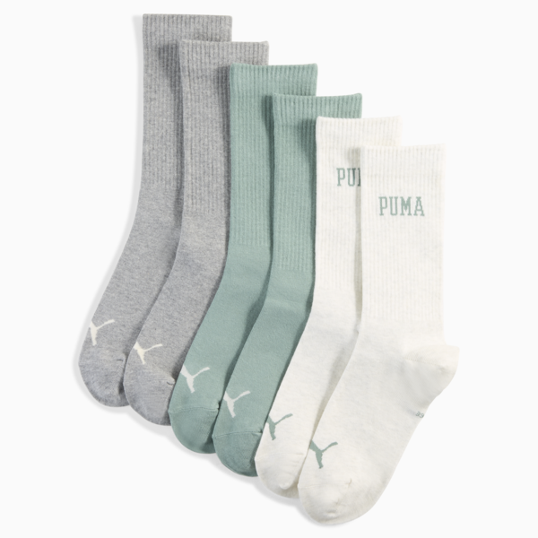 Medias largas con logo unisex (pack de 3), green / grey, large-ARG