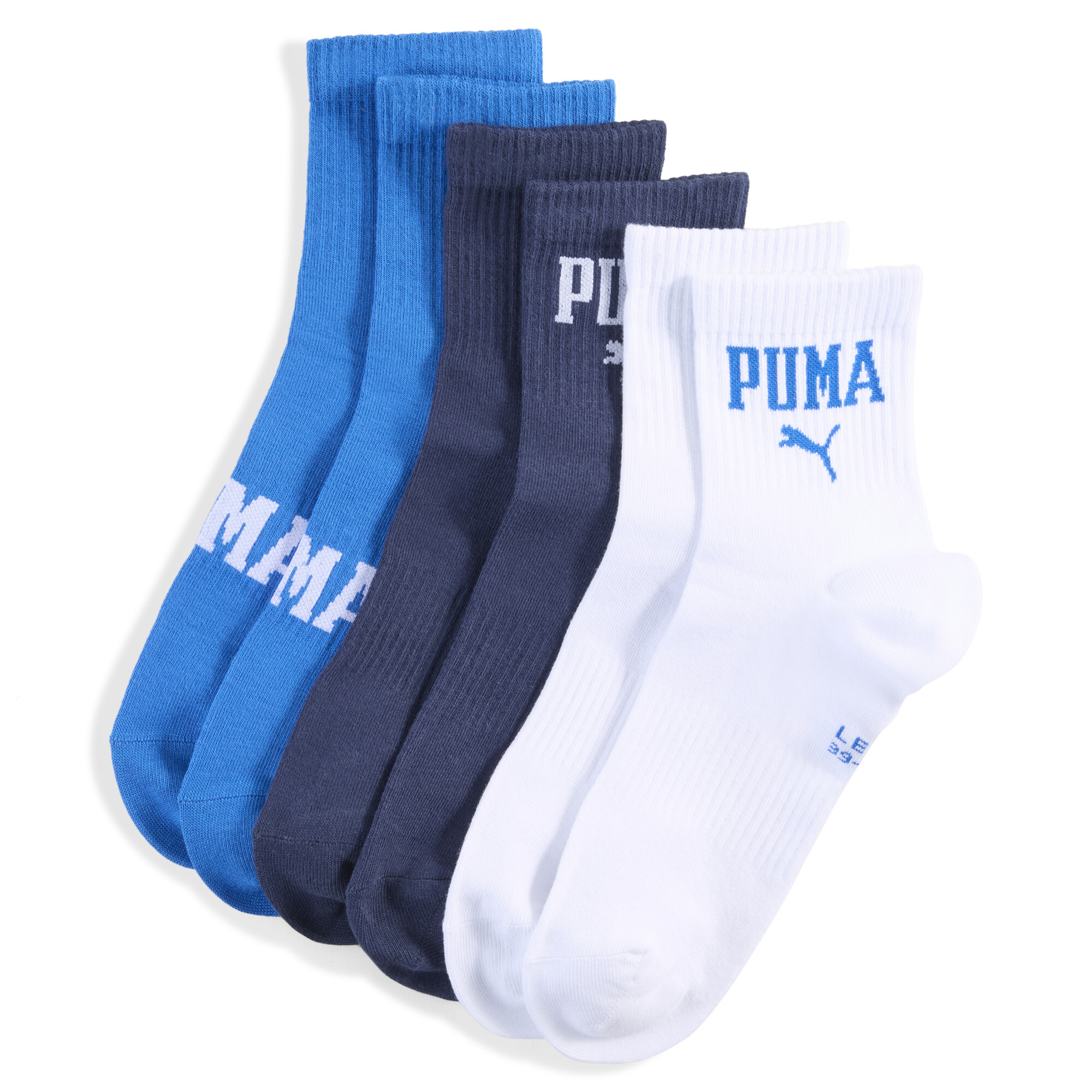 Licence Logo Kurze Crew Socken Unisex (3er-Pack) | Blue Combo | Größe: 43-46