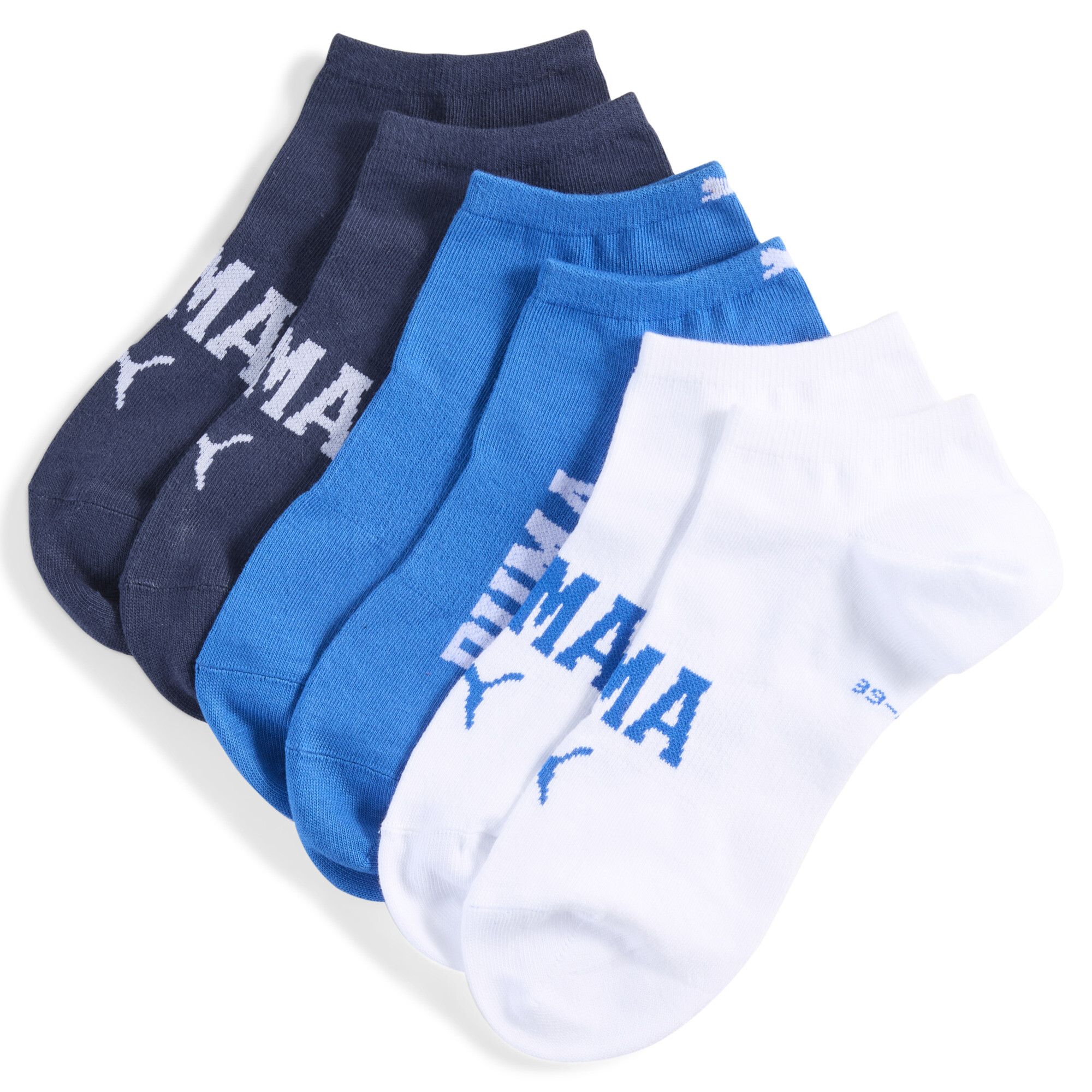 Licence Logo Sneakersocken Unisex (3er-Pack) Schuhe | Blue Combo | Größe: 43-46