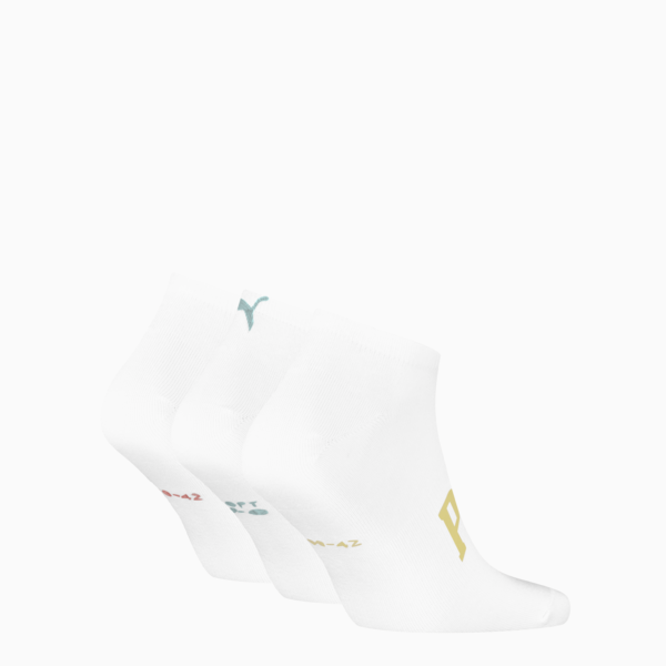 Medias invisibles con logo PUMA pares de 3, white combo, large-ARG