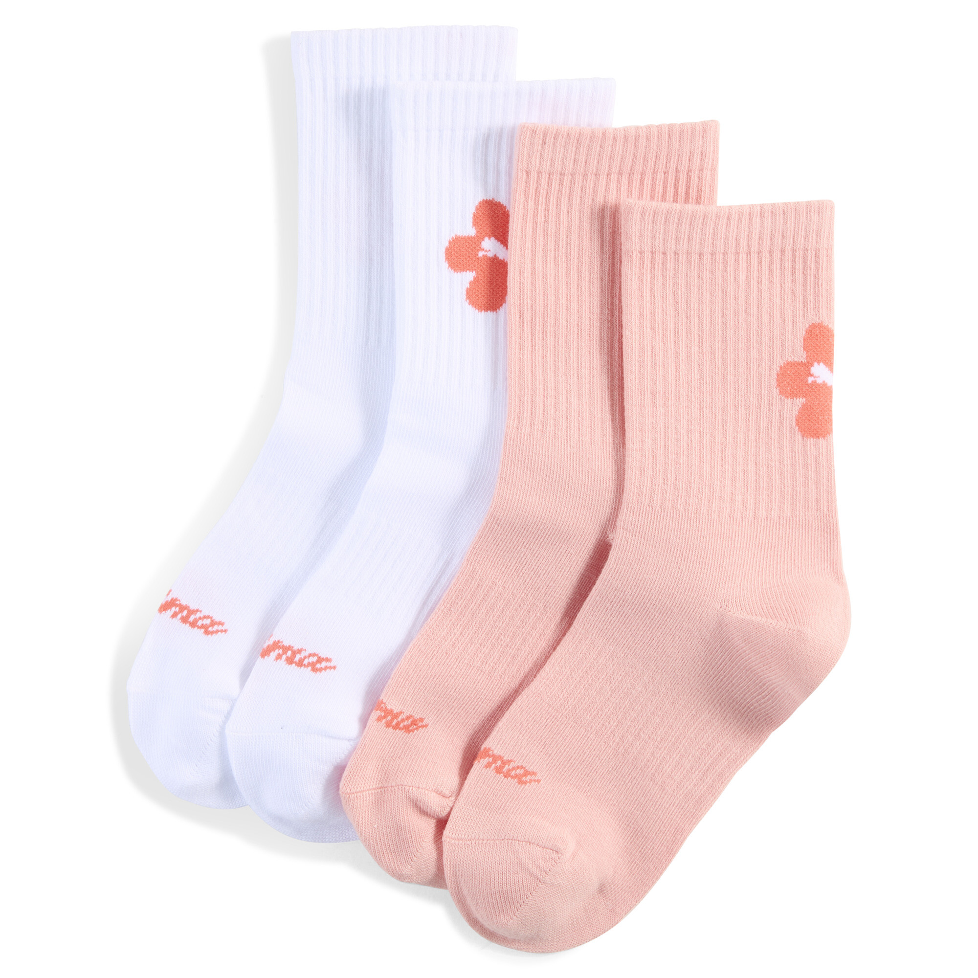 Licence Classic Socken Teenager (2er-Pack) Für Für Kinder | White/Pink | Größe: 31-34