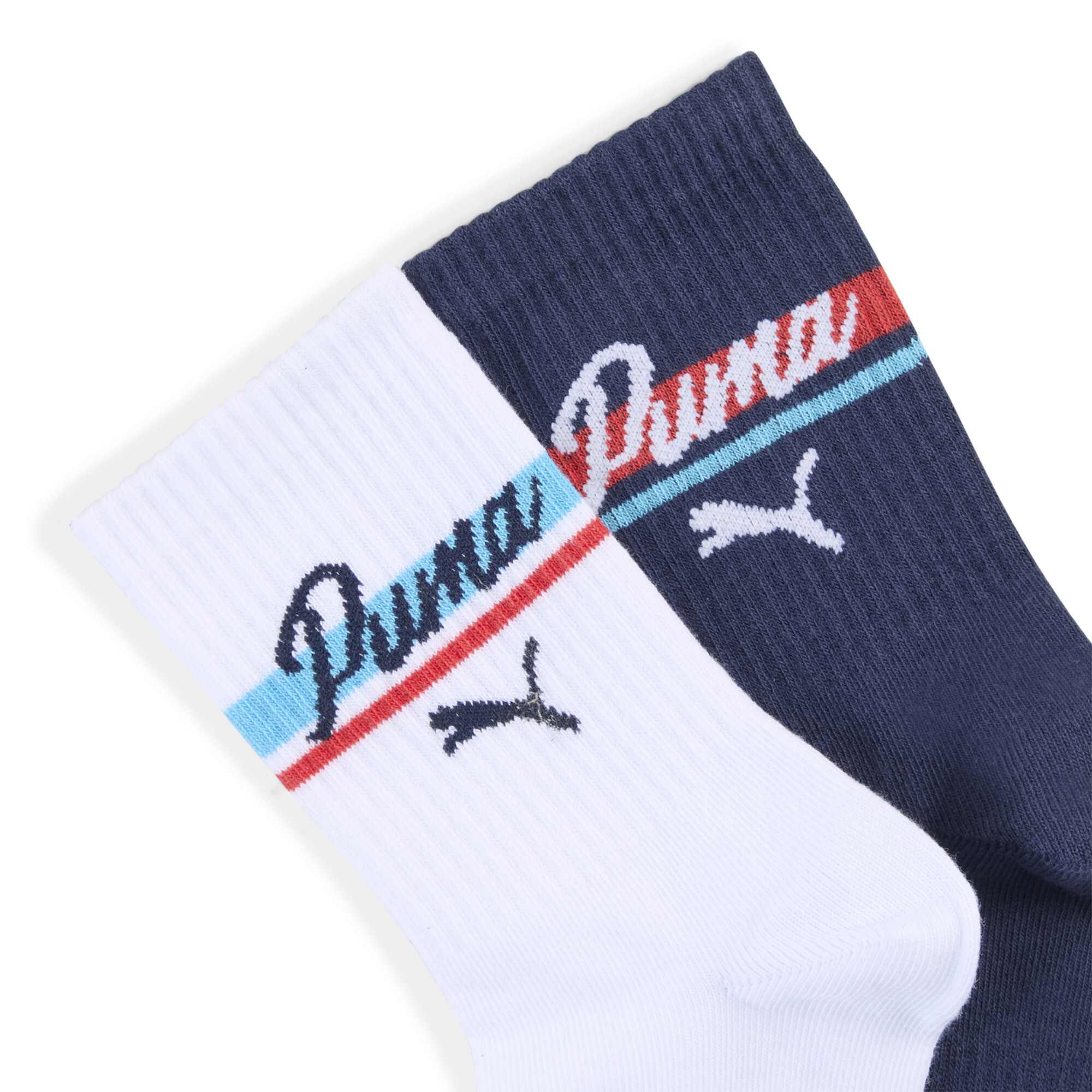 PUMA Klassieke sokken, Blauw/Wit, Maat 27-30 thumbnail 2
