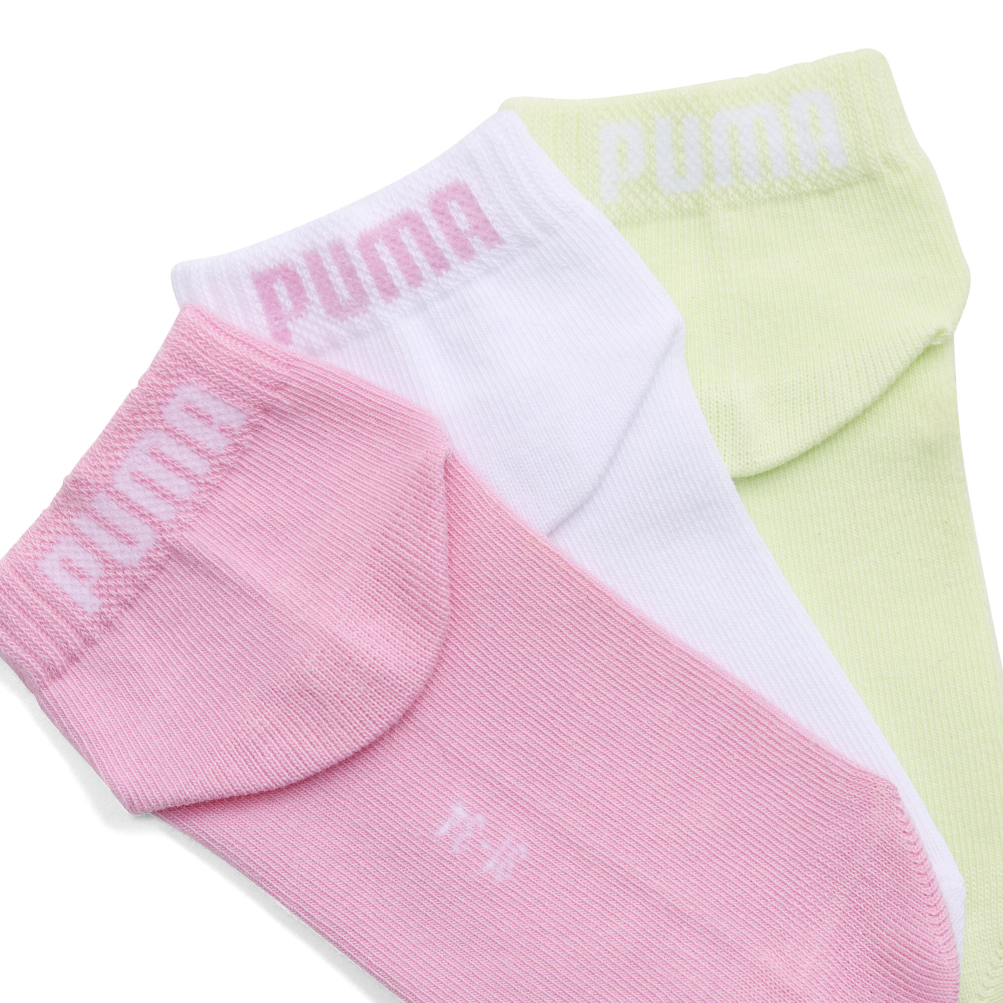 PUMA Korte sokken, Roze/Wit, Maat 23-26 thumbnail 2