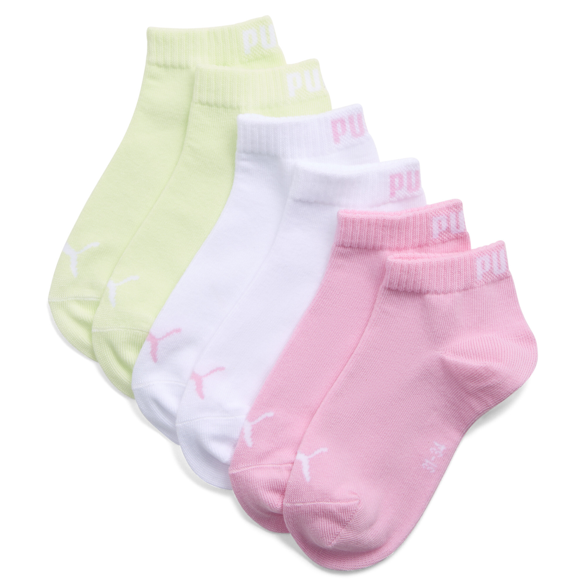 PUMA Korte sokken, Roze/Wit, Maat 23-26