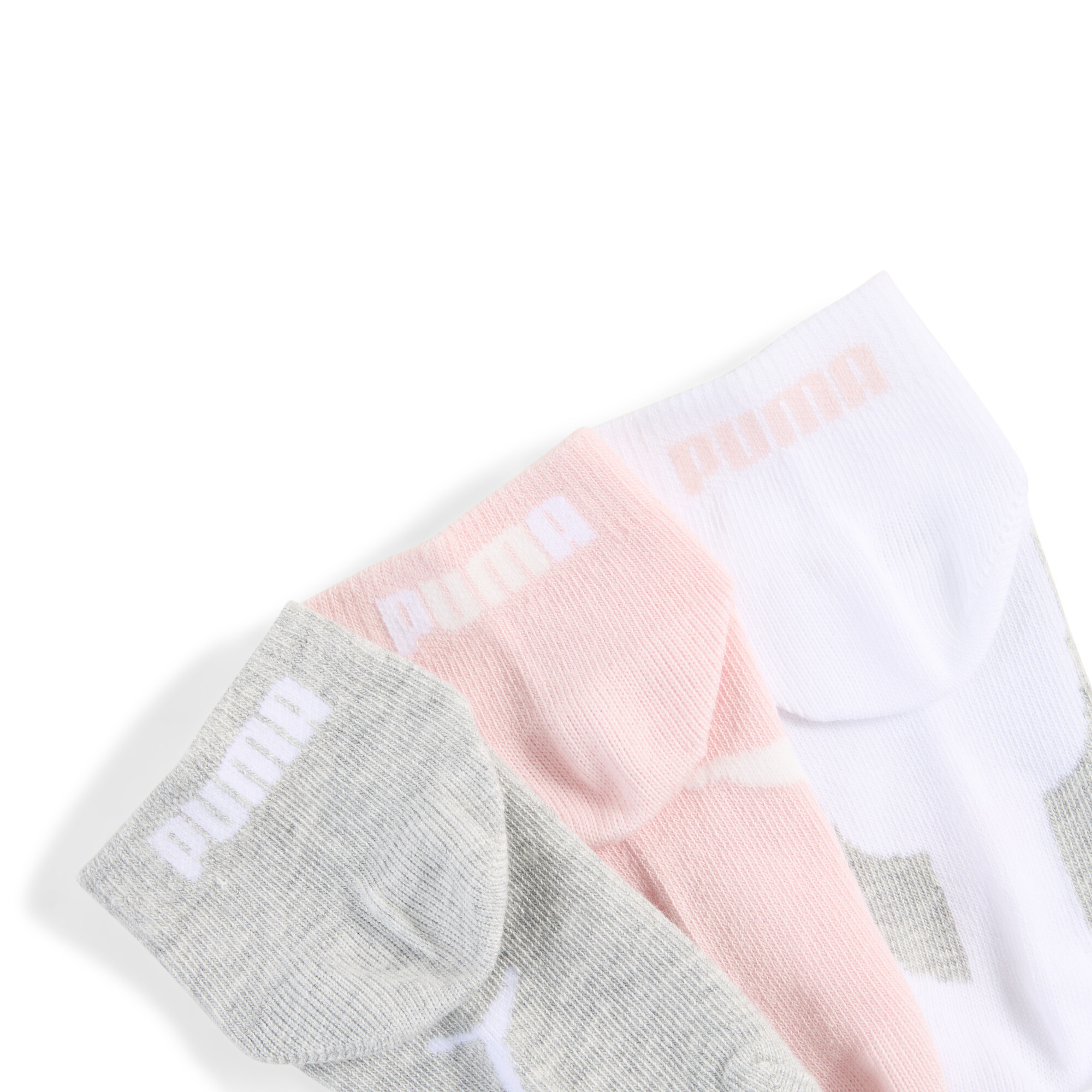 PUMA Korte sokken, Roze/Grijs, Maat 35-38 thumbnail 2