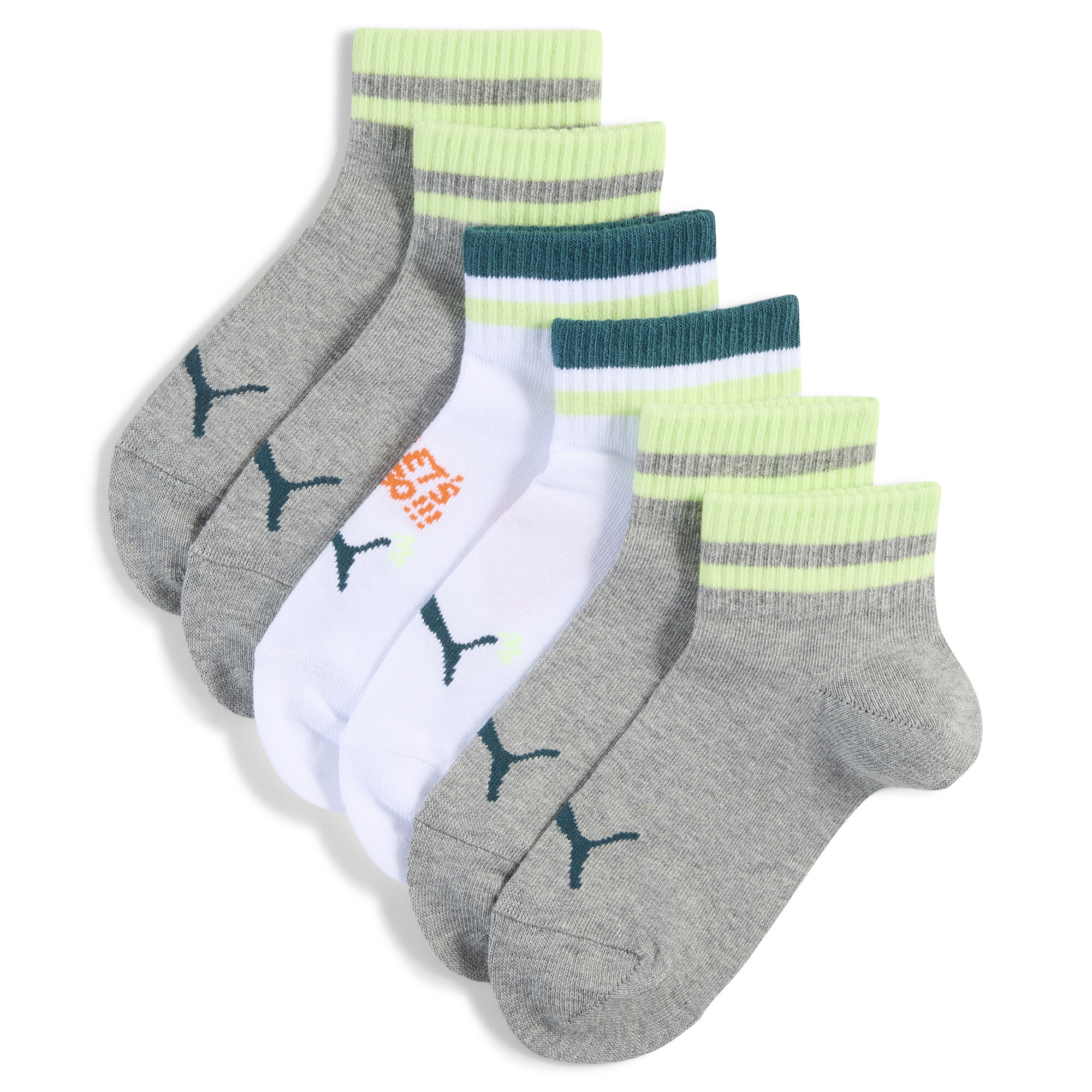 Licence Heritage Sportsocken Kinder (6er-Pack) | White/Grey | Größe: 39-42