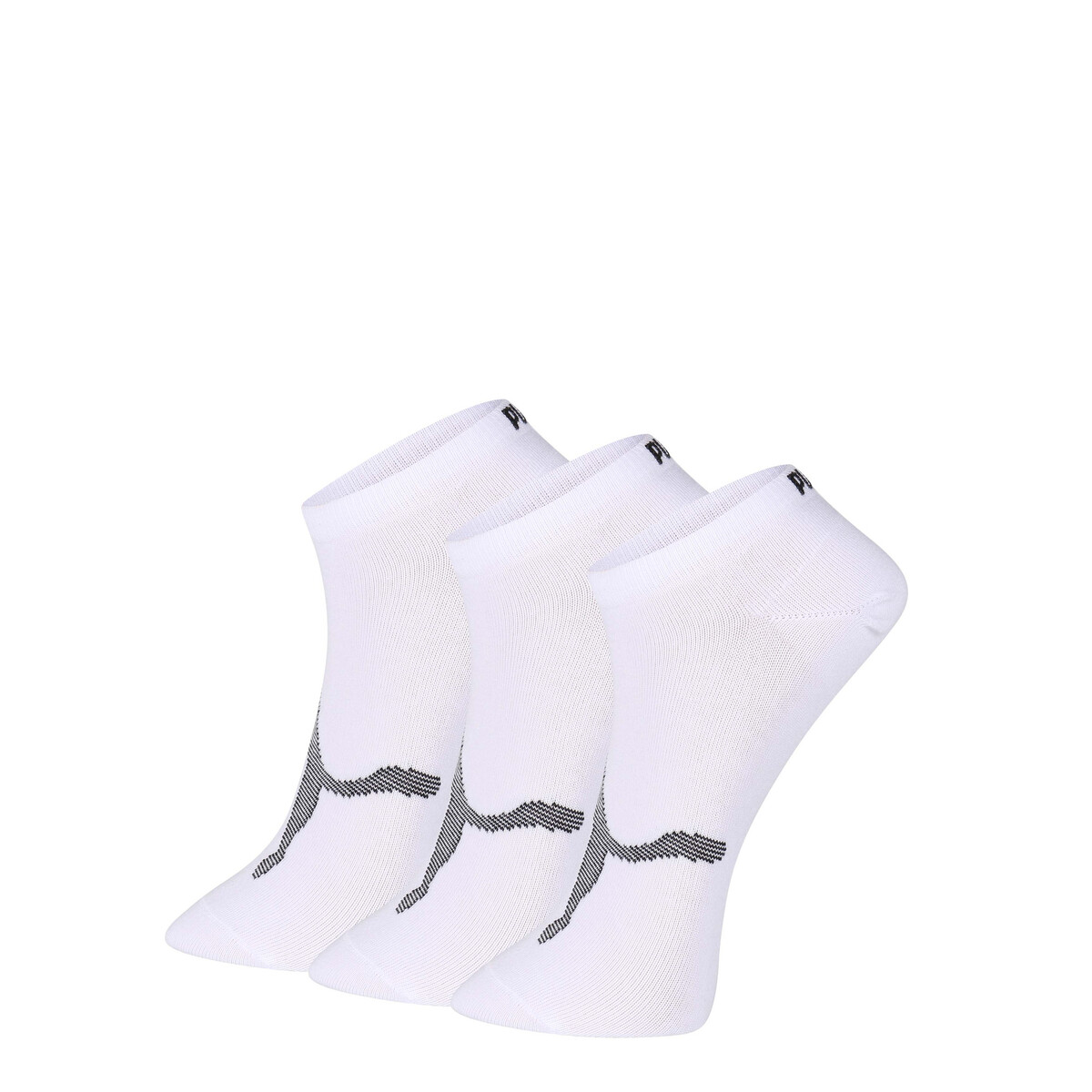 Sneaker Socks Unisex (3-Pack) in White by PUMA, 2.5-5