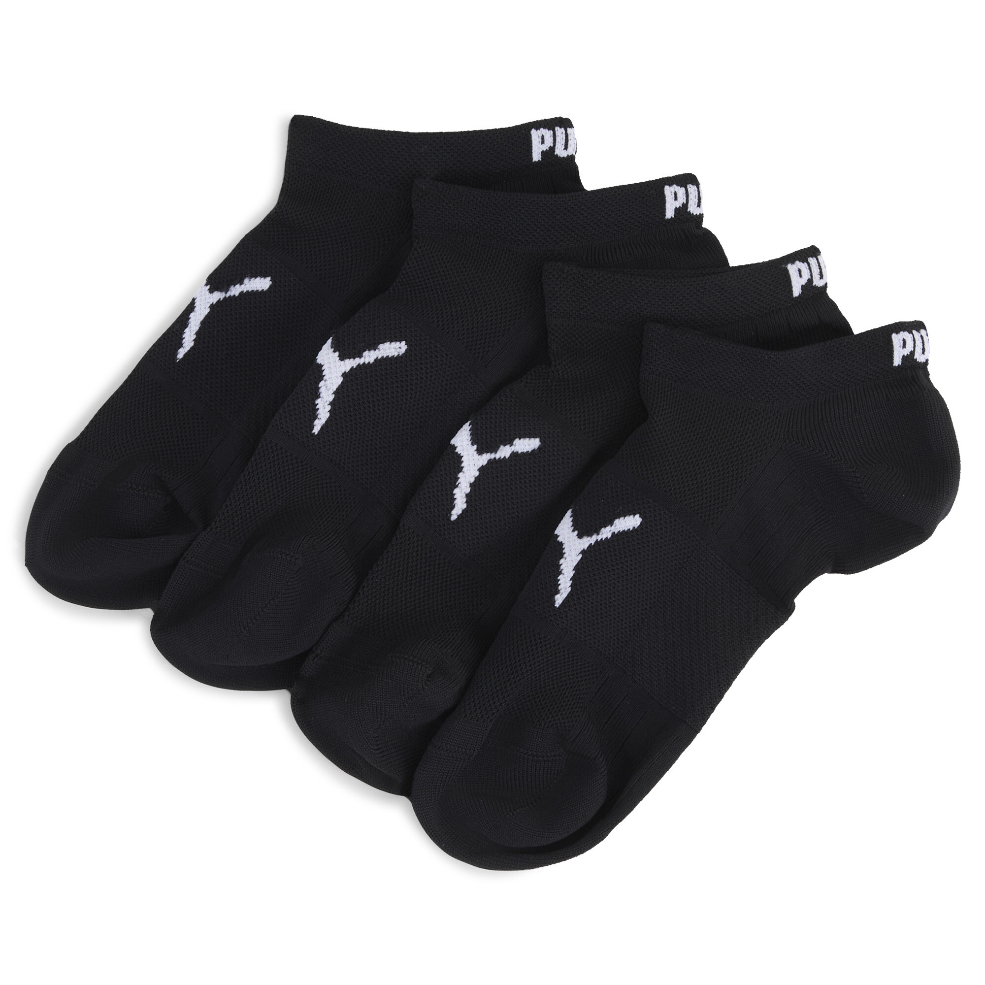 PUMA uniseks sneakersokken, Zwart, Maat 35-38