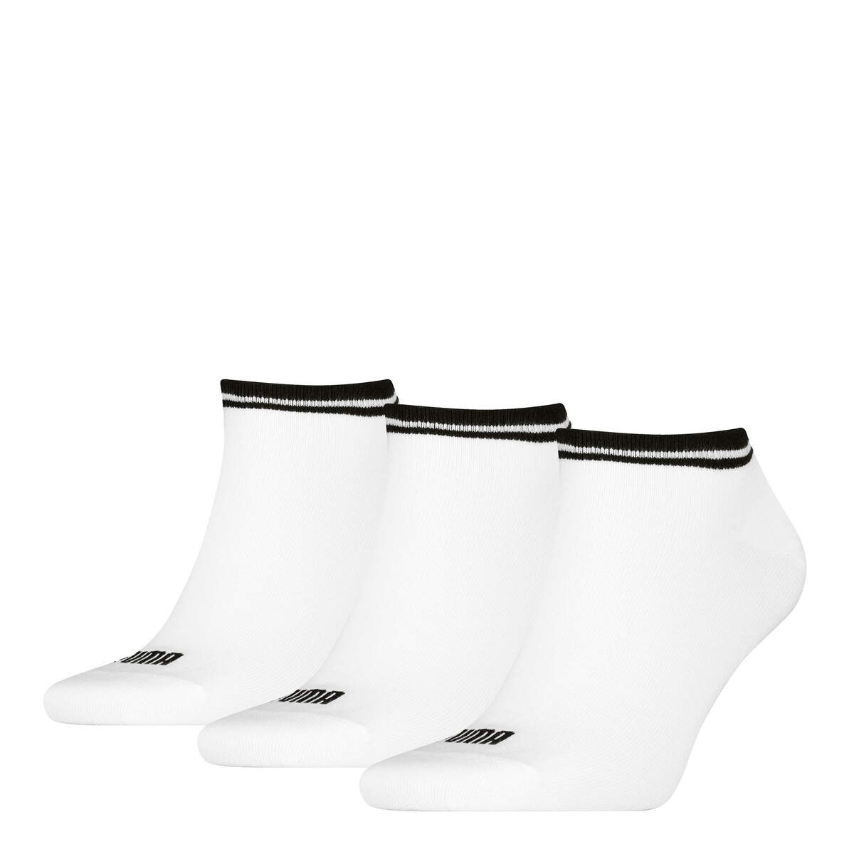 Sneaker Socks Unisex (3-Pack) in White by PUMA, 2.5-5