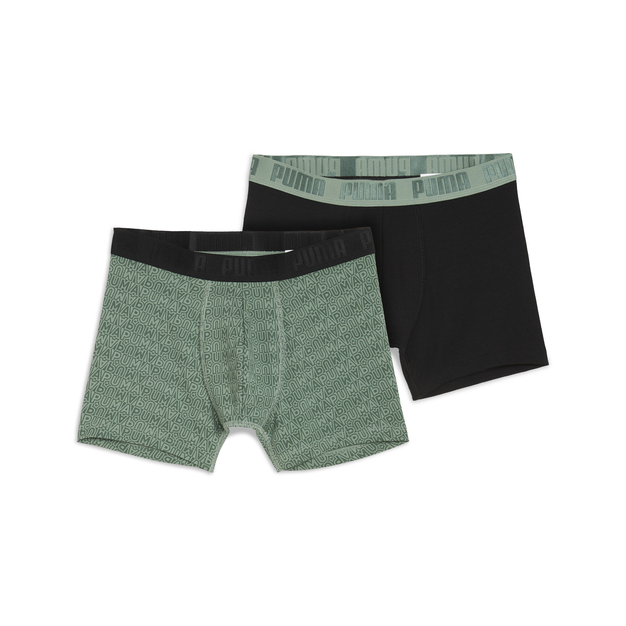 Licence Bedruckte Boxershorts Herren (2er-Pack) | Olive Green/Black | Größe: M