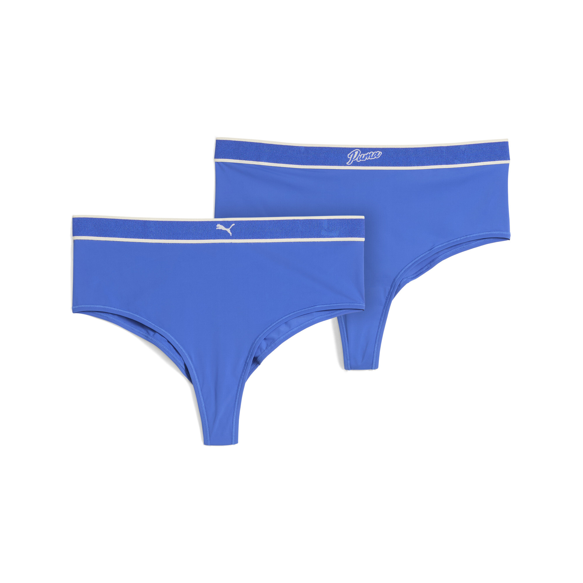 Licence High-Rise Brasilianische Slips Damen (2er-Pack) | Vivid Blue | Größe: S