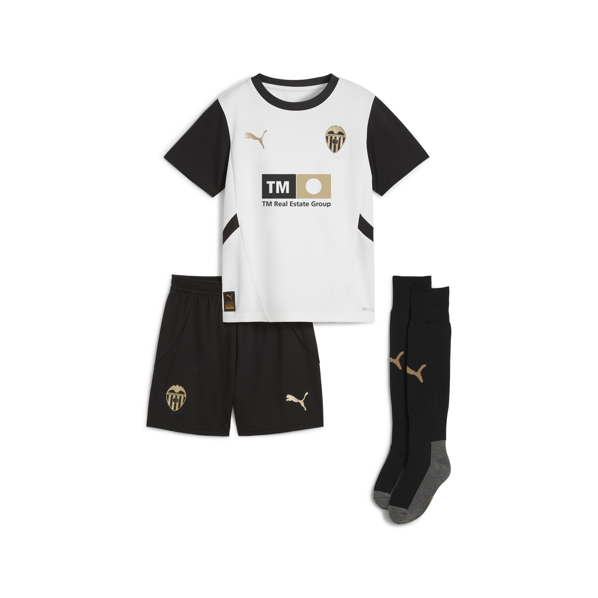 Puma Valencia CF 24/25 Heimtrikot-Minikit Kinder | White/Black | Größe: 1-2Y