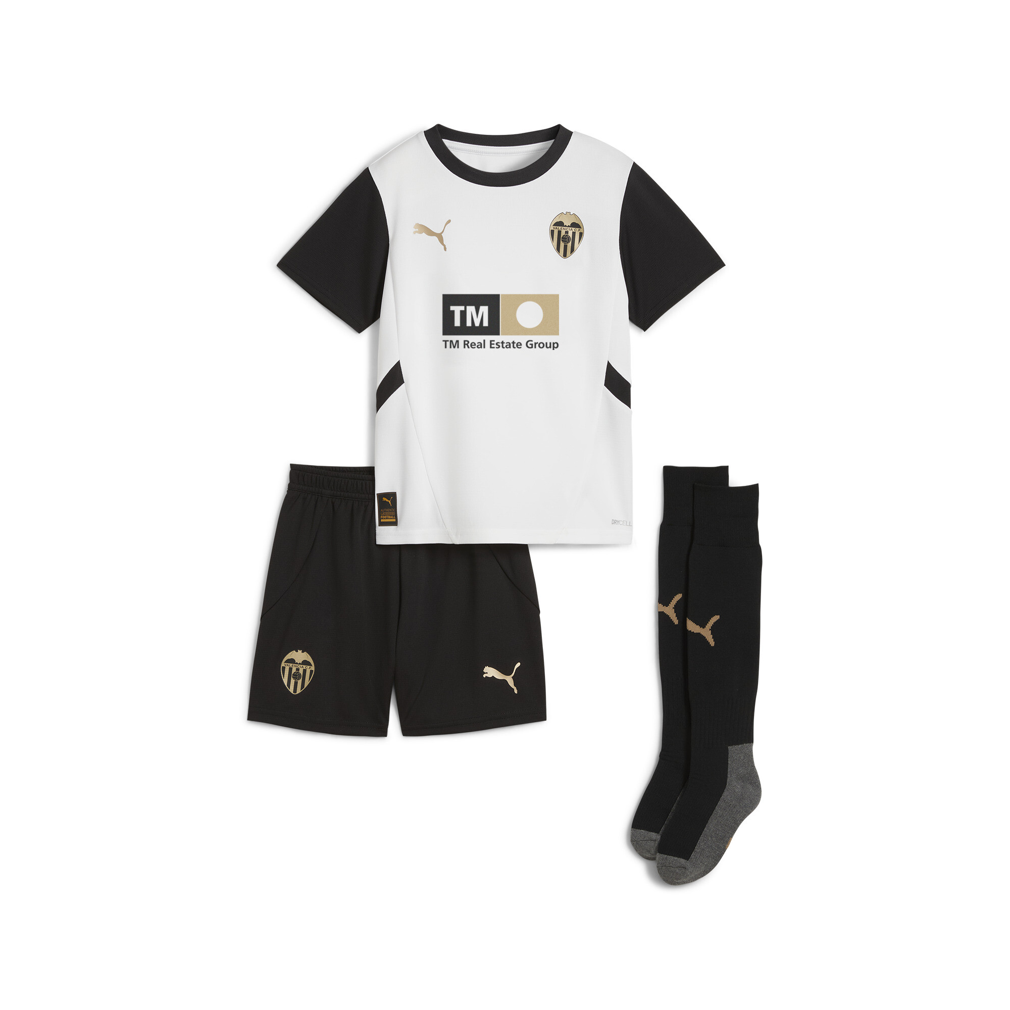 Puma Valencia CF 24/25 Heimtrikot-Minikit Kinder | White/Black | Größe: 4-5Y