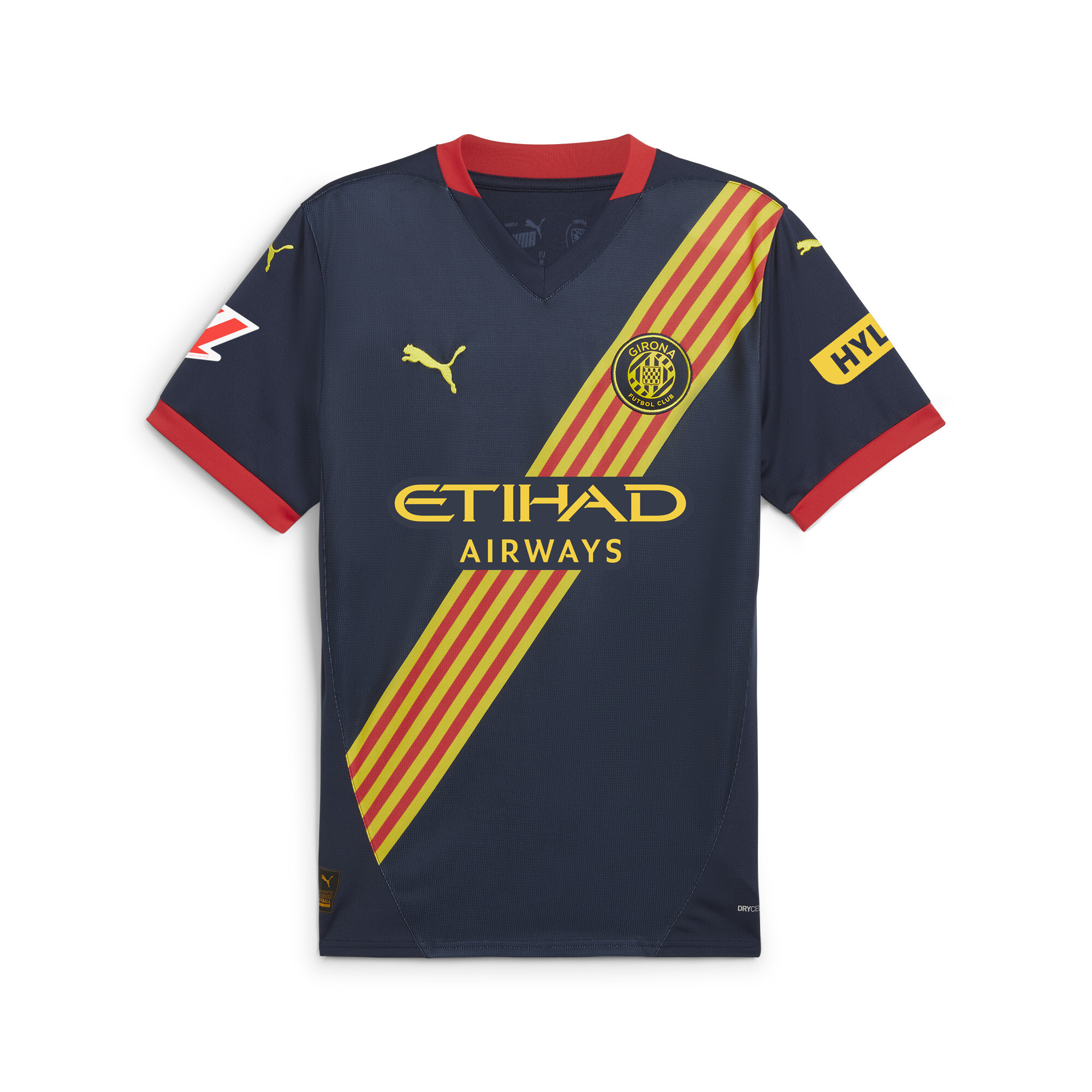 Puma Girona FC 24/25 Auswärtstrikot Herren | Club Navy/Pelé Yellow | Größe: S