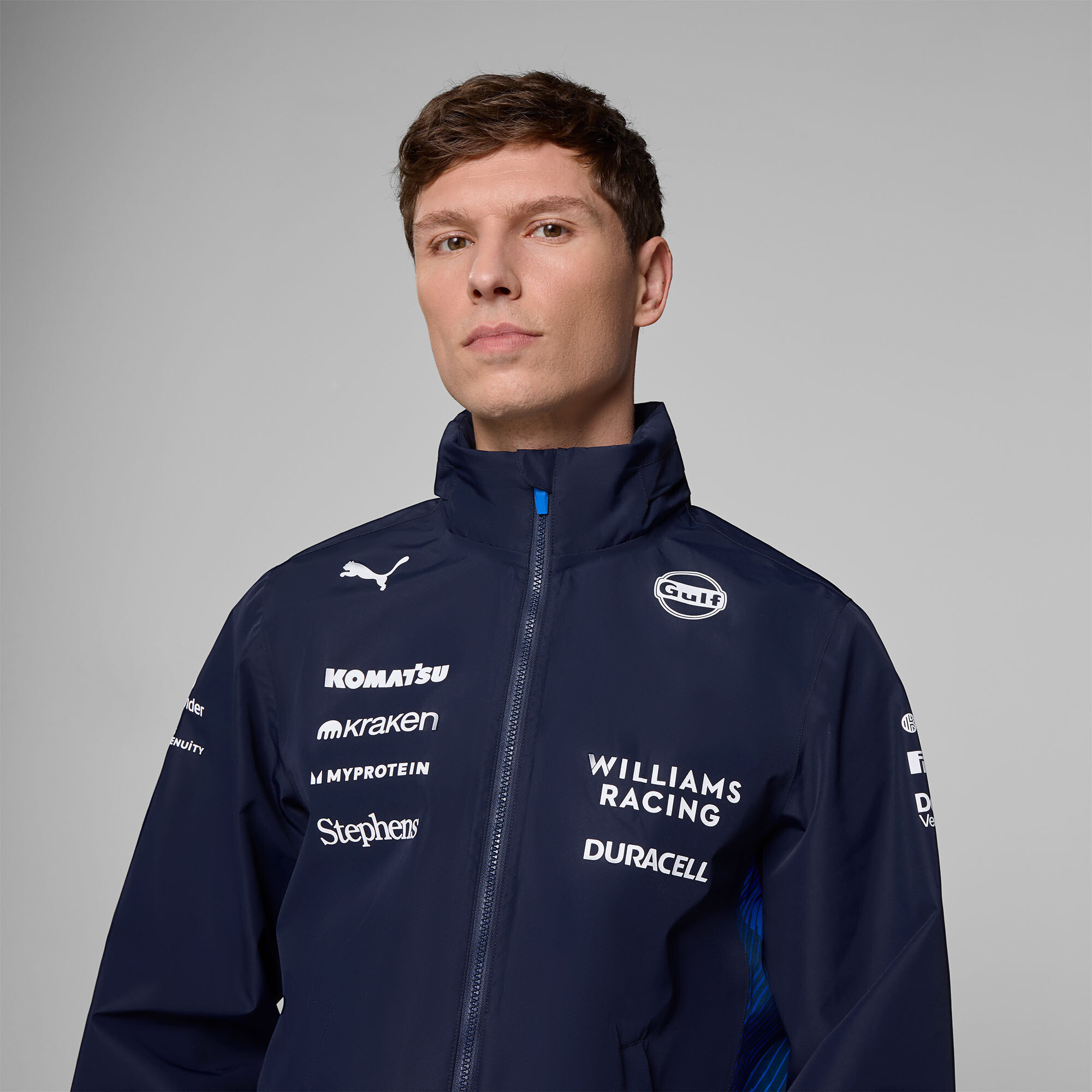 Puma Williams Racing 2025 Replica Regenjacke Herren | Navy | Größe: L