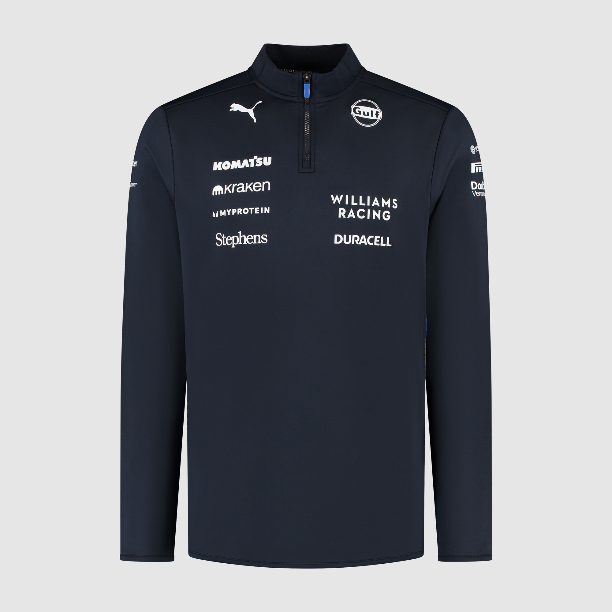 Puma Williams Racing 2025 Replica Top mit Reißverschluss bis zum Hals Herren | Navy | Größe: S