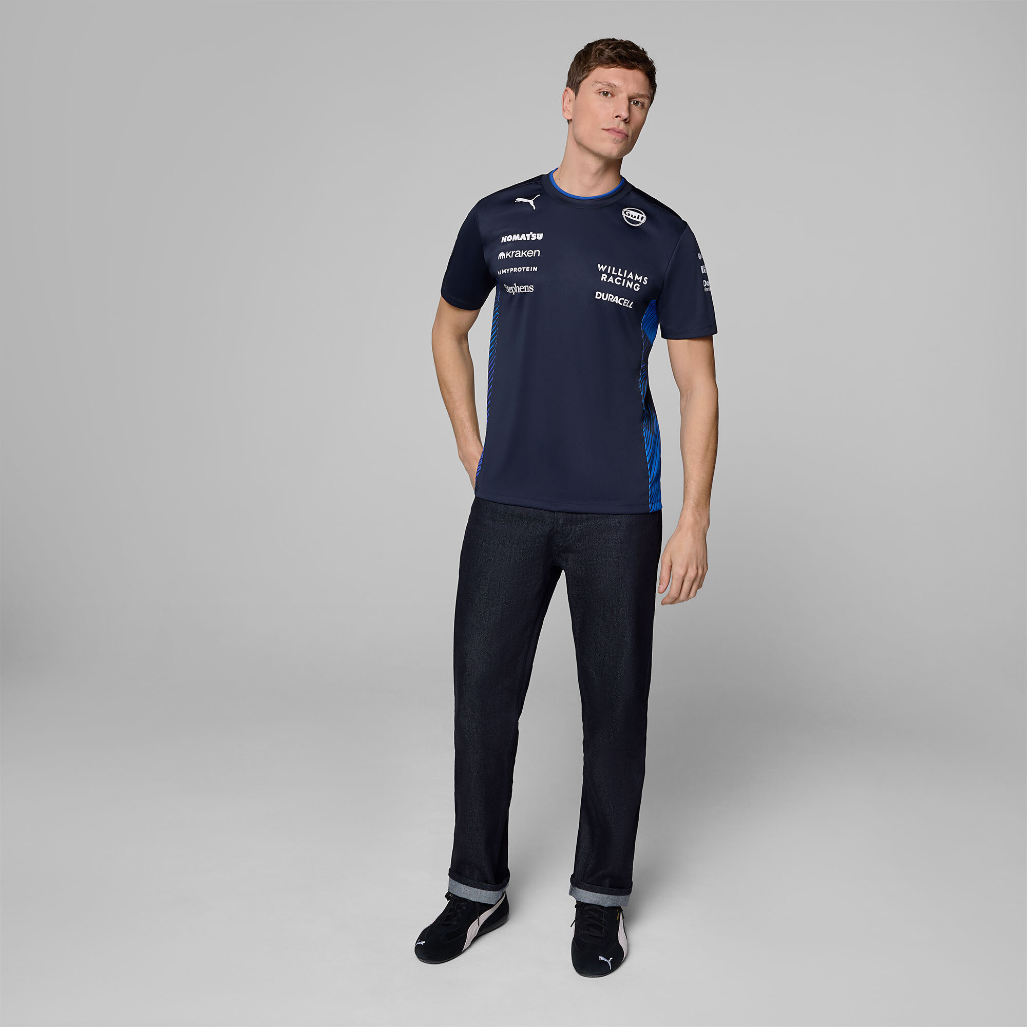 Puma Williams Racing 2025 Replica T-Shirt Herren | Navy | Größe: XS
