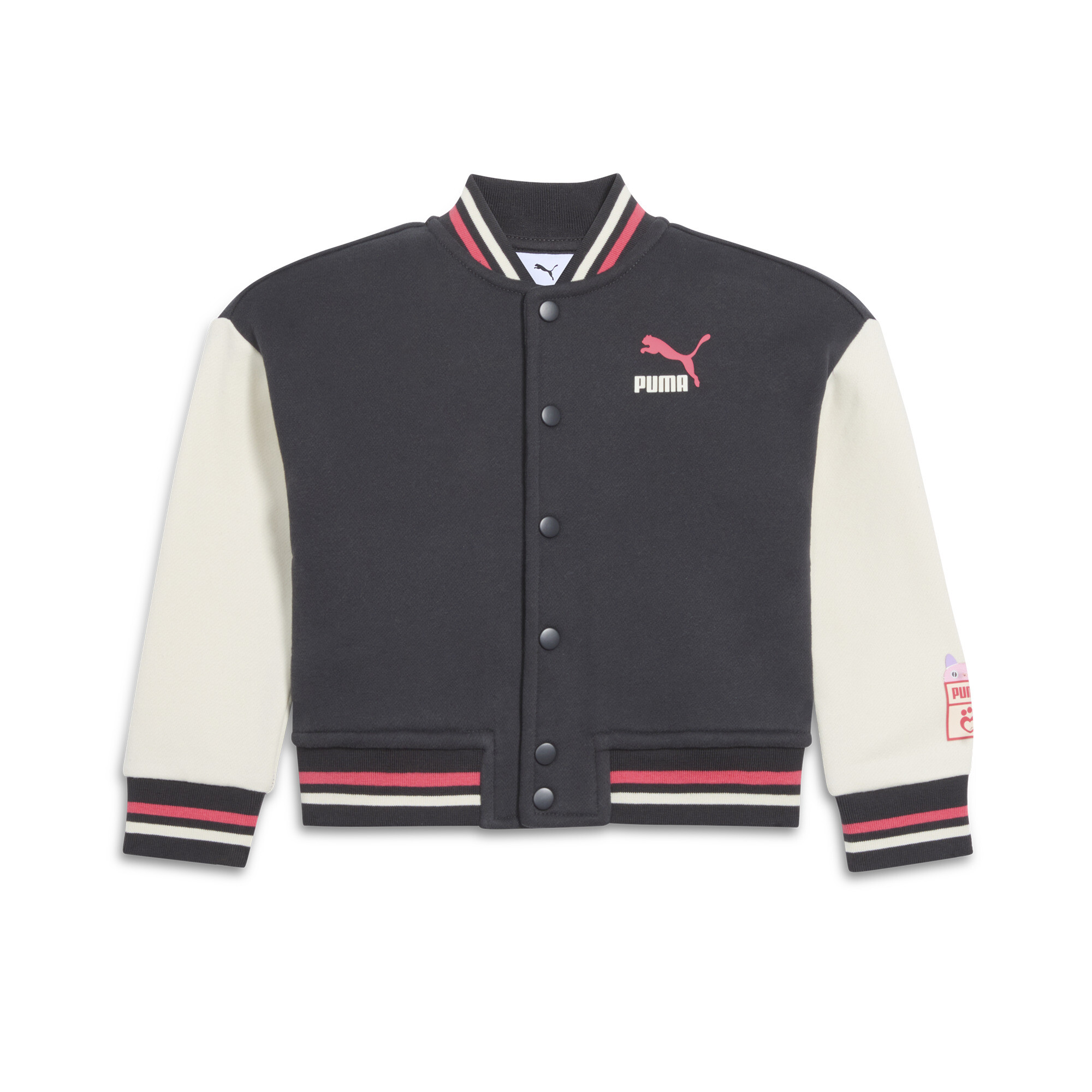 PUMA x GABBY'S DOLLHOUSE Toddlers' Varsity Jacket in Grey, Size 2T