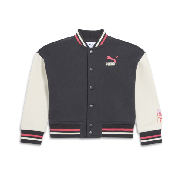 PUMA x GABBYS DOLLHOUSE Toddlers Varsity Jacket in Flat Dark Gray 46$