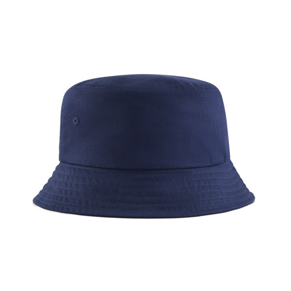 Puma Ripstop Bucket Hat In Blue/tan