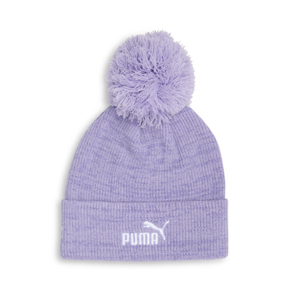 Puma Ribbed Pom Pom Beanie Hat In Gold