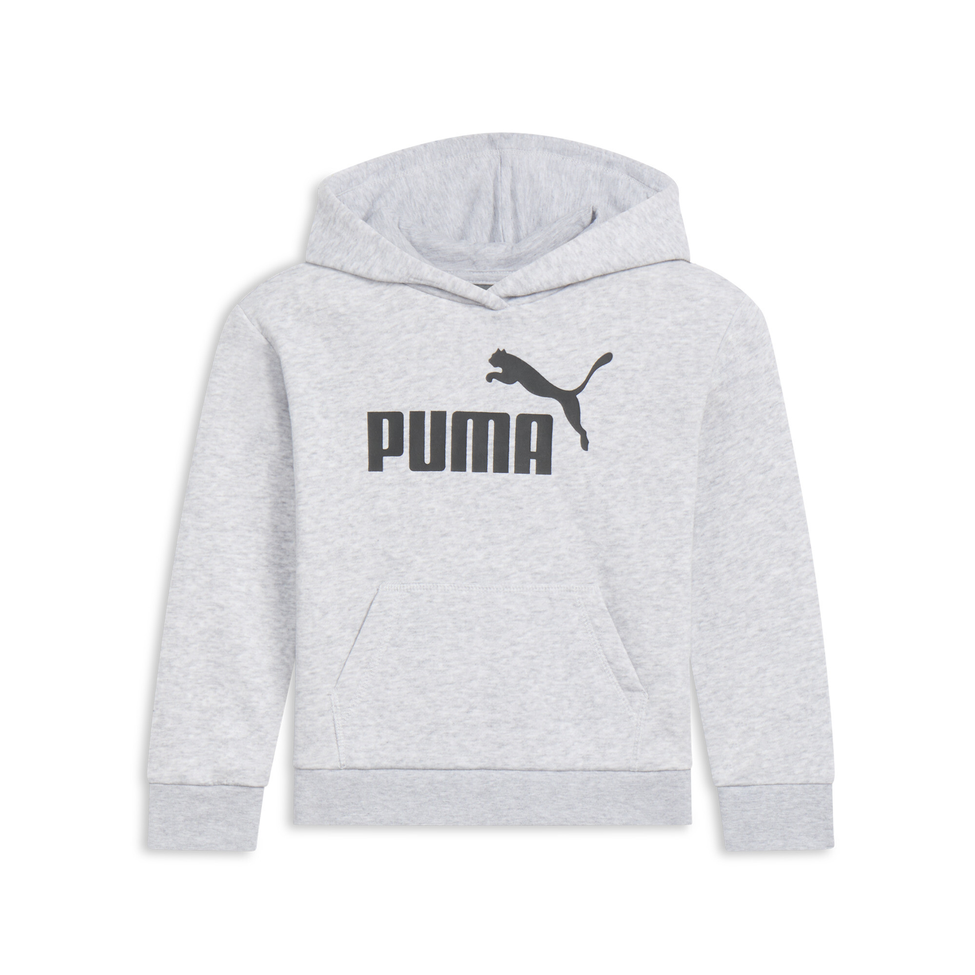 PUMA Core No. 1 Logo Little Kids' Fleece Hoodie Shoes in Grey, Size 6