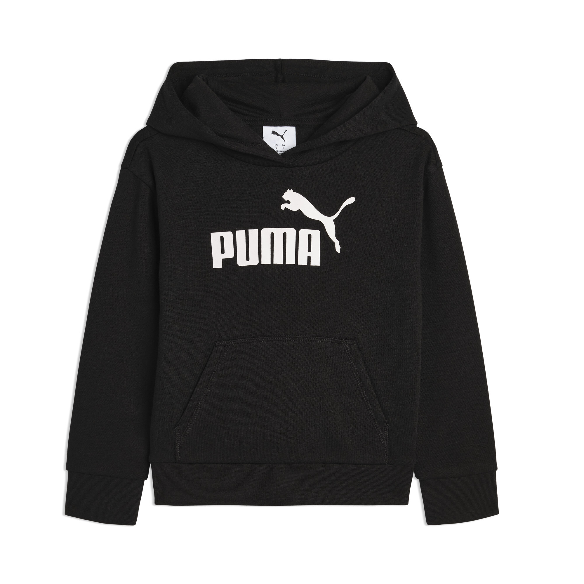 Puma Core Pack No.1 Logo Little Kids' Hoodie In Black