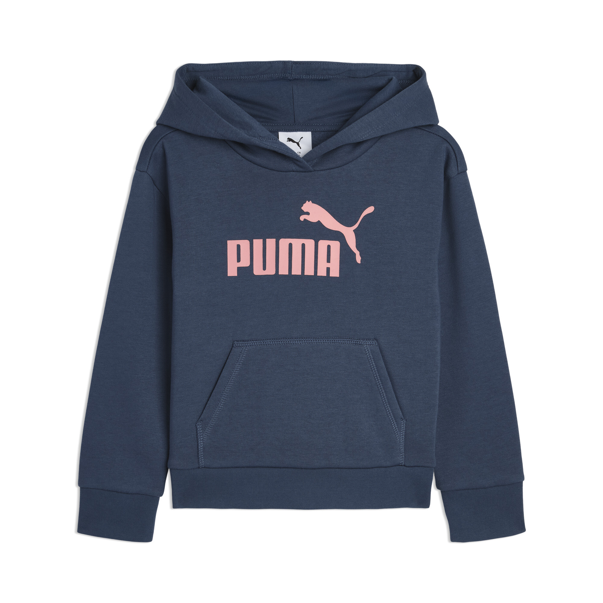 PUMA Core No. 1 Logo Little Kids' Fleece Hoodie in Blue, Size 5