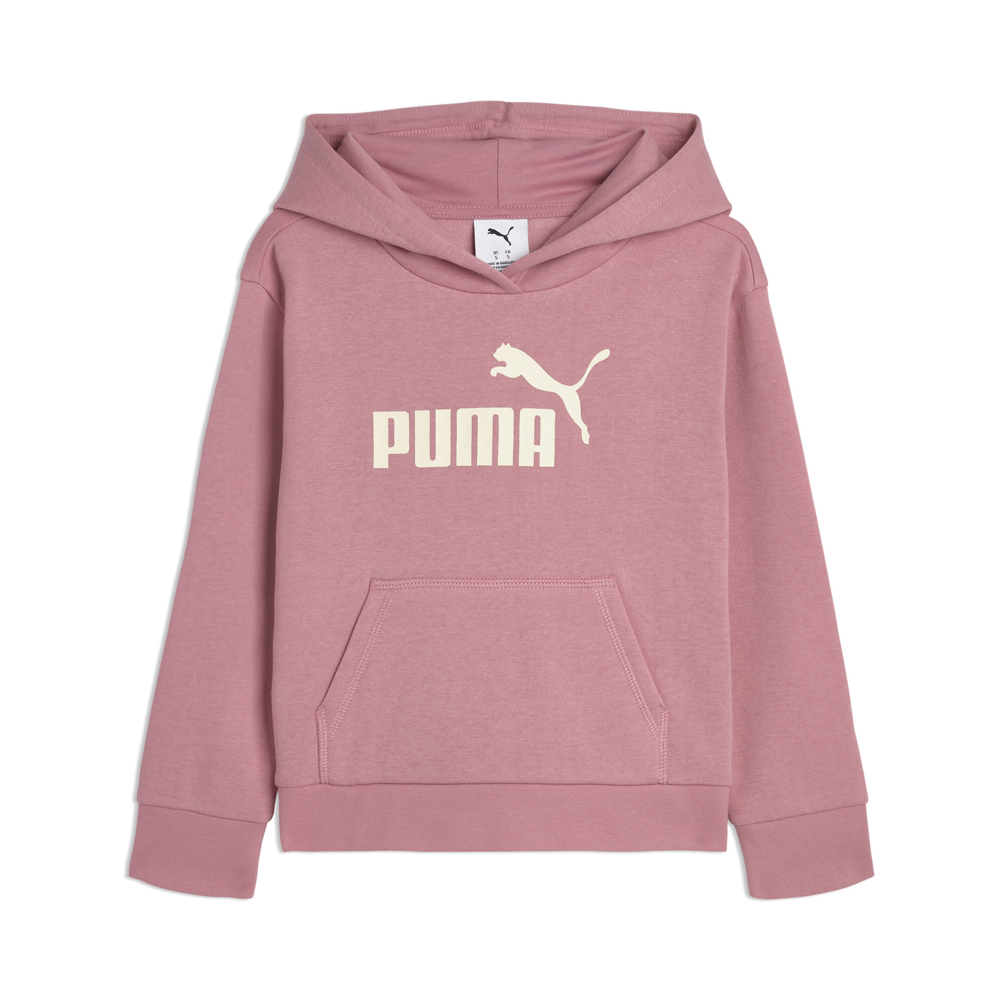 PUMA Core No. 1 Logo Little Kids' Fleece Hoodie in Pink, Size XS