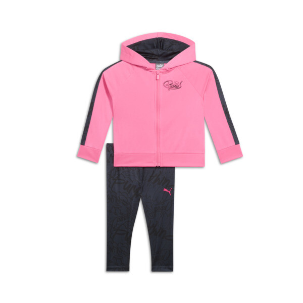 Puma 2-piece Sweatshirt And Pants Toddler Set In Knockout Pink