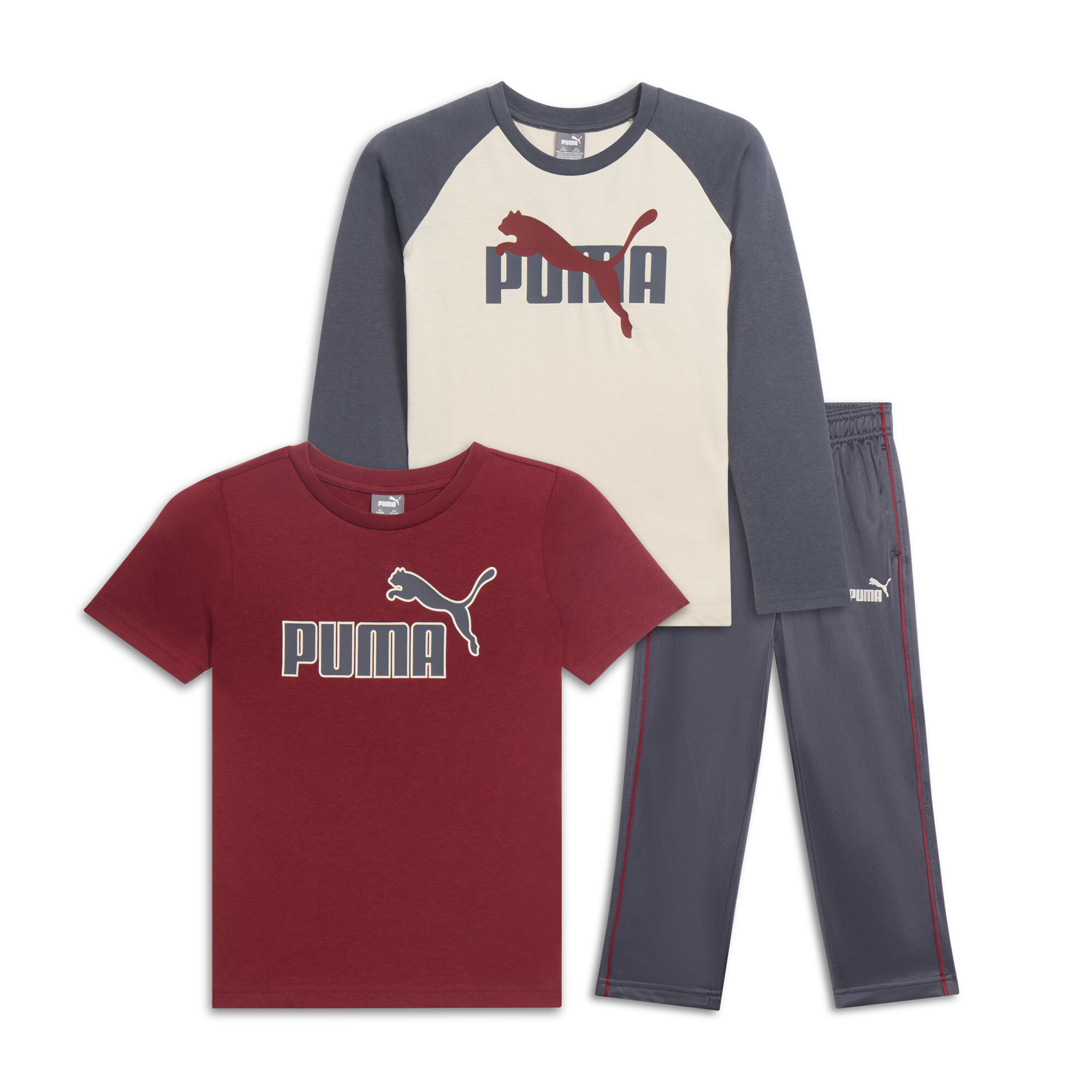Ensemble 3 pices manches longuesmanches courtes II Enfant Gris TP 942406_01 40$
