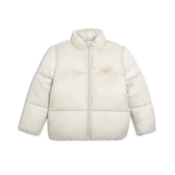 Puma Girls Little Kids' Puffer Jacket In Desert Dust