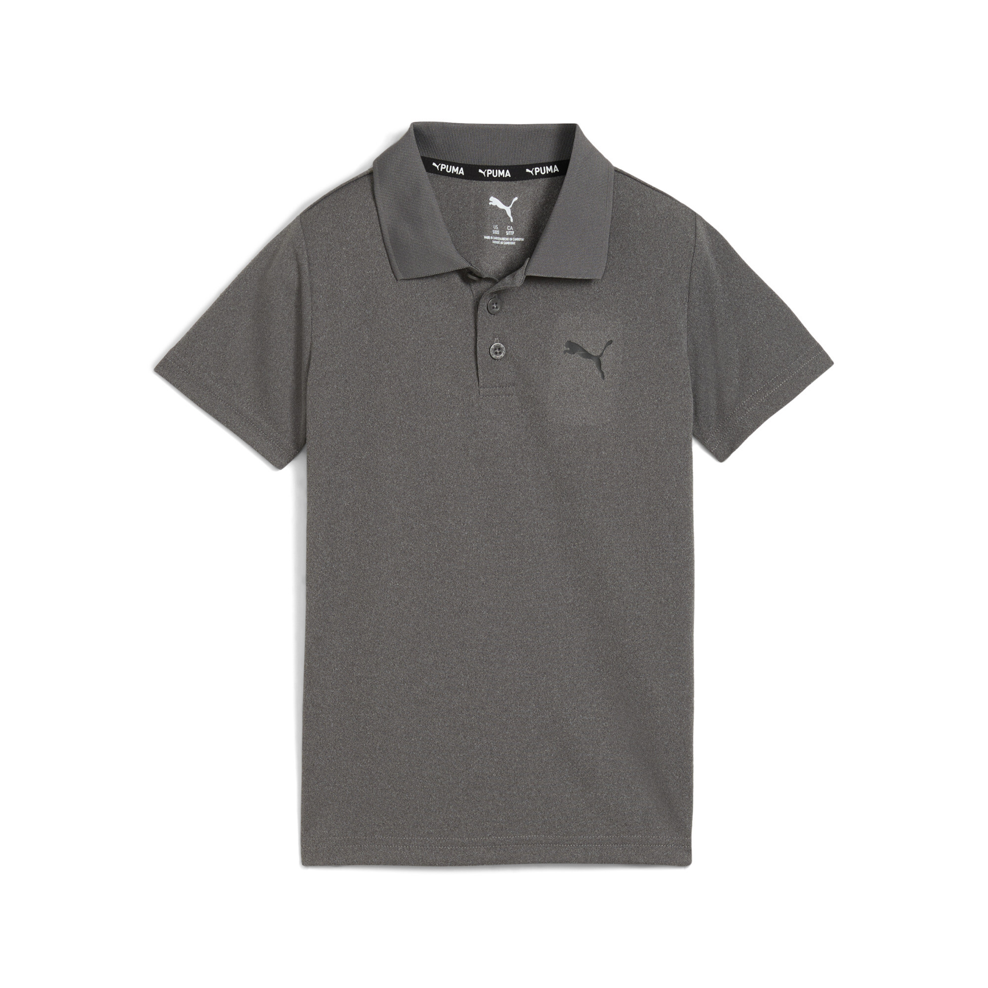 PUMA Active Essentials Little Kids' Polo Shirt in Grey, Size XS