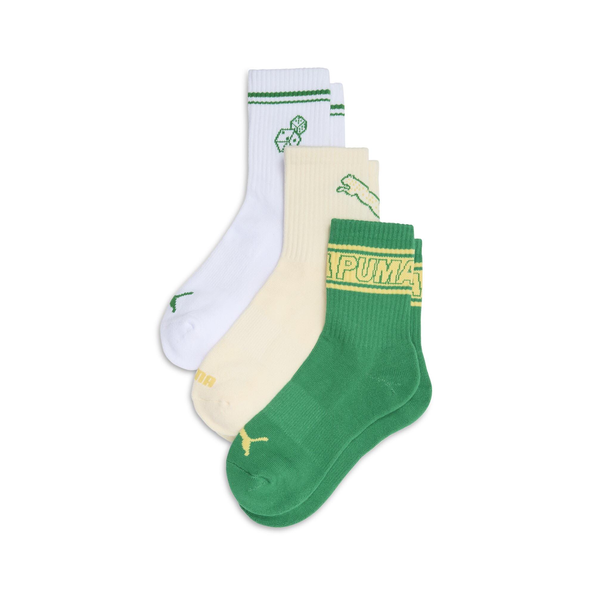 PUMA Women's Half-Terry Low Cut Socks (3 Pairs) in Assorted Colours, Size 9-11