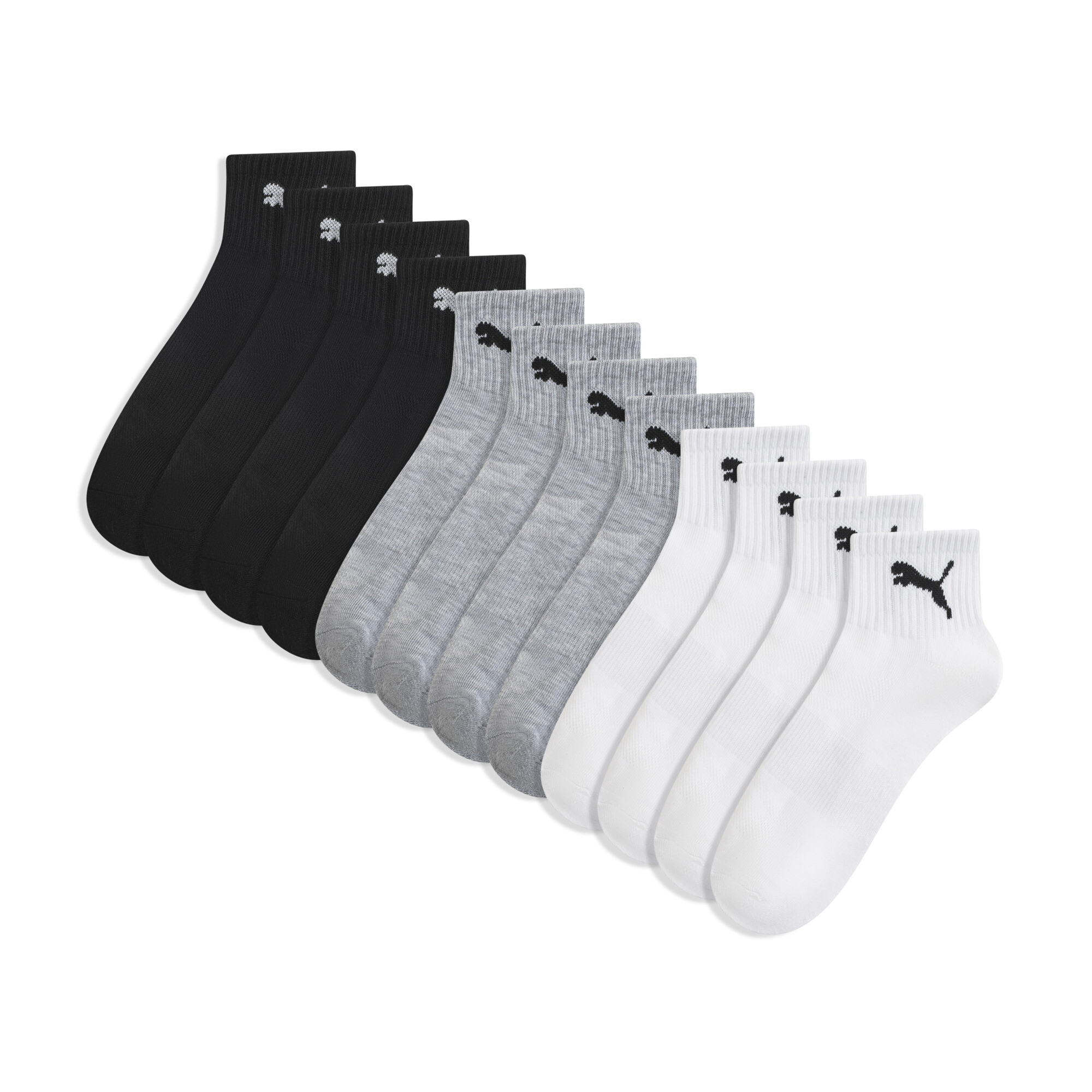 Puma Men's Half Terry Quarter-length Socks (6 Pairs) In White