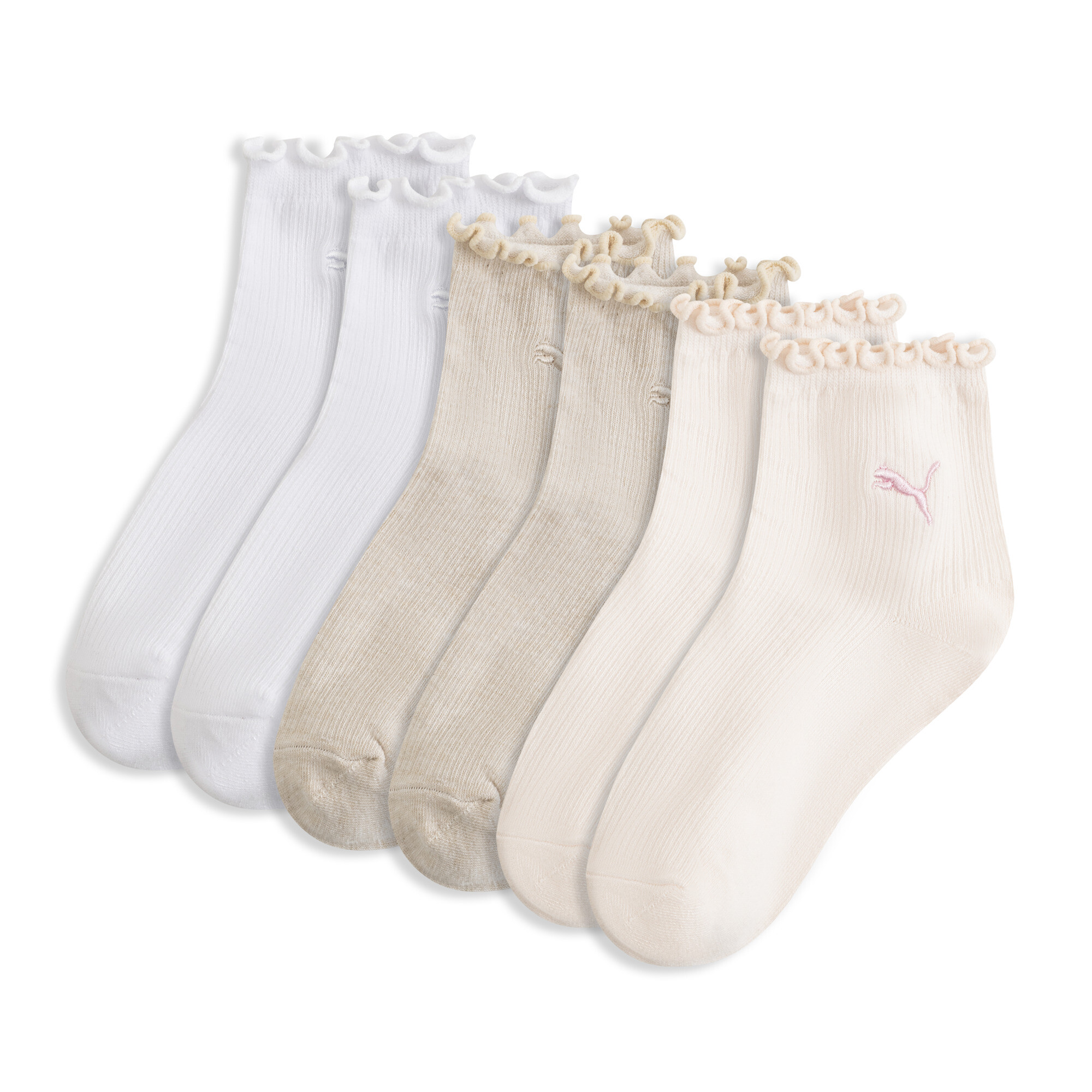 Puma Women's Quarter Crew Socks (3 Pairs) In Neutral