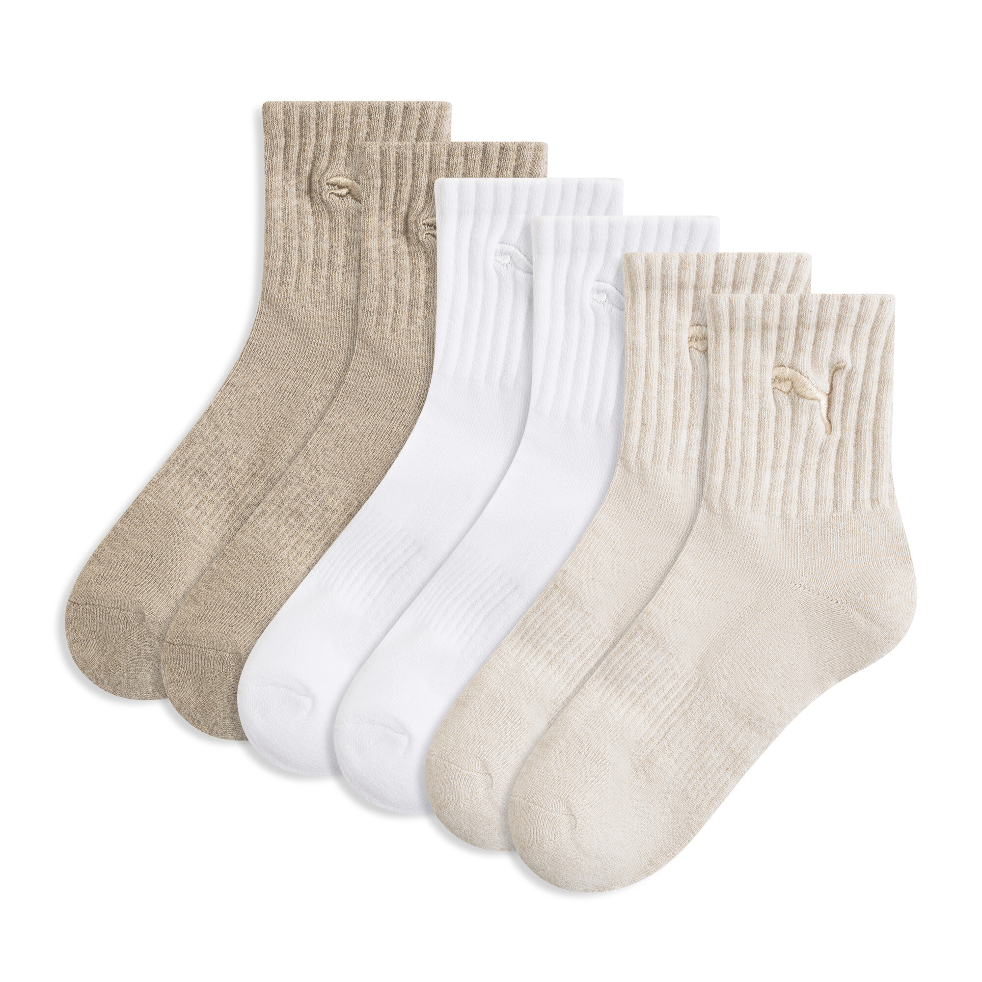 Puma Women's Quarter Crew Socks (3 Pairs) In Multi
