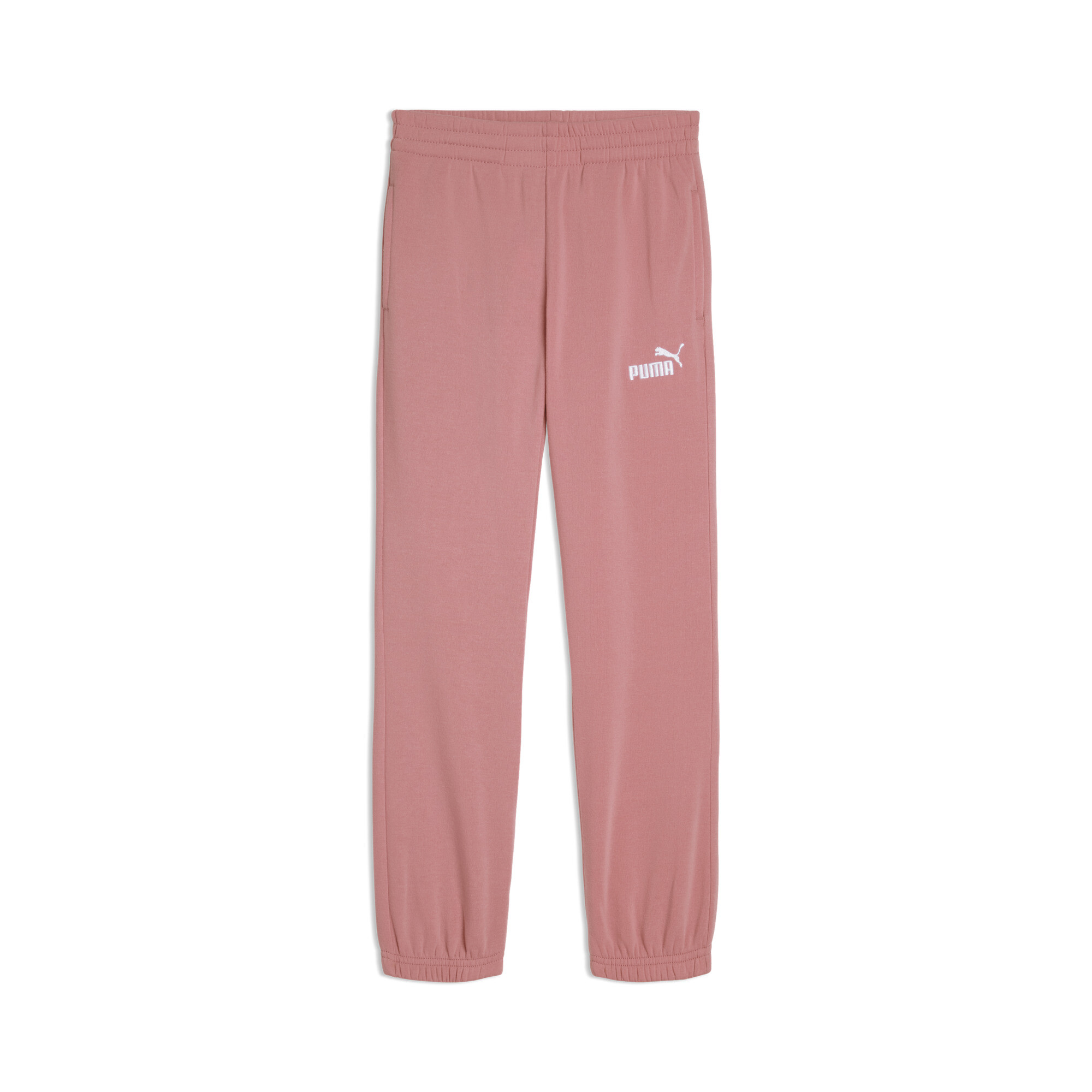 PUMA Basic Essentials Big Kids' Fleece Joggers in Pink, Size S