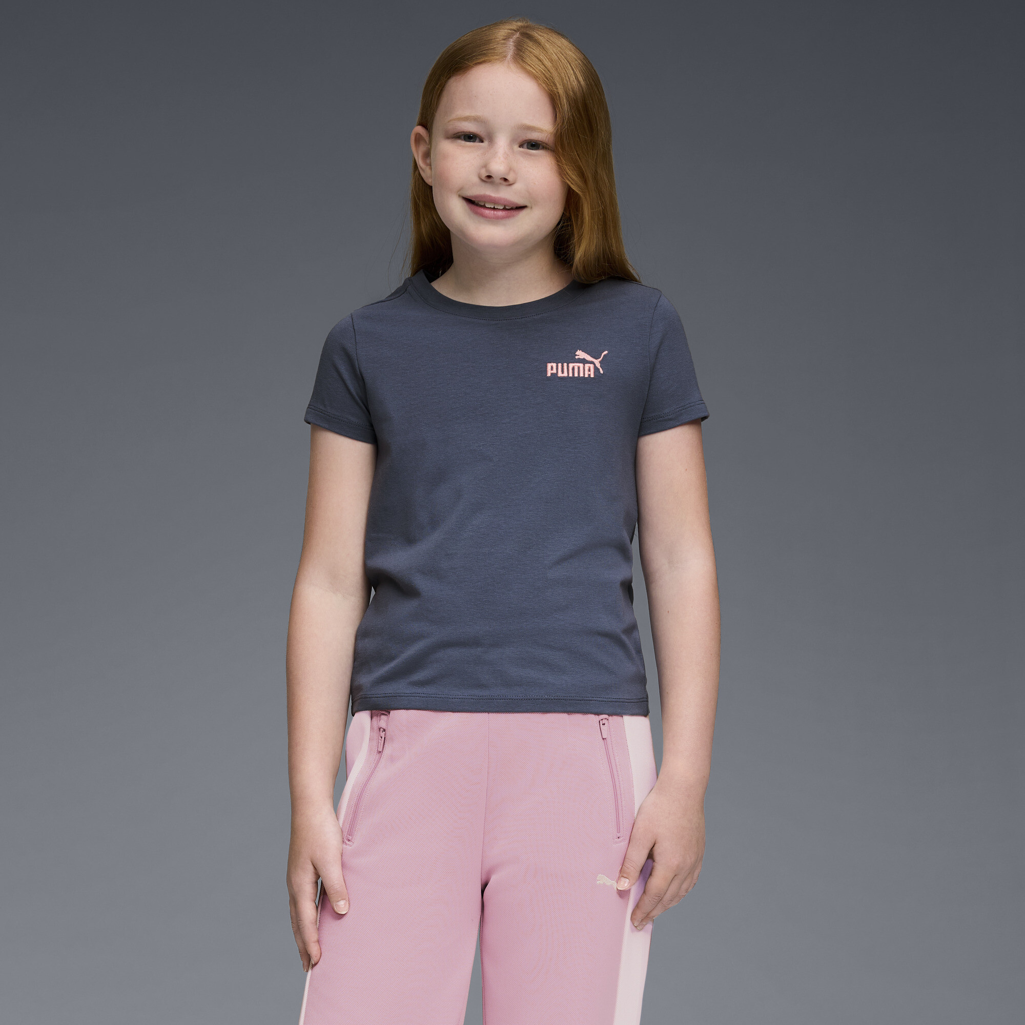 PUMA Essentials Big Kids' Baby T-Shirt in Blue, Size L
