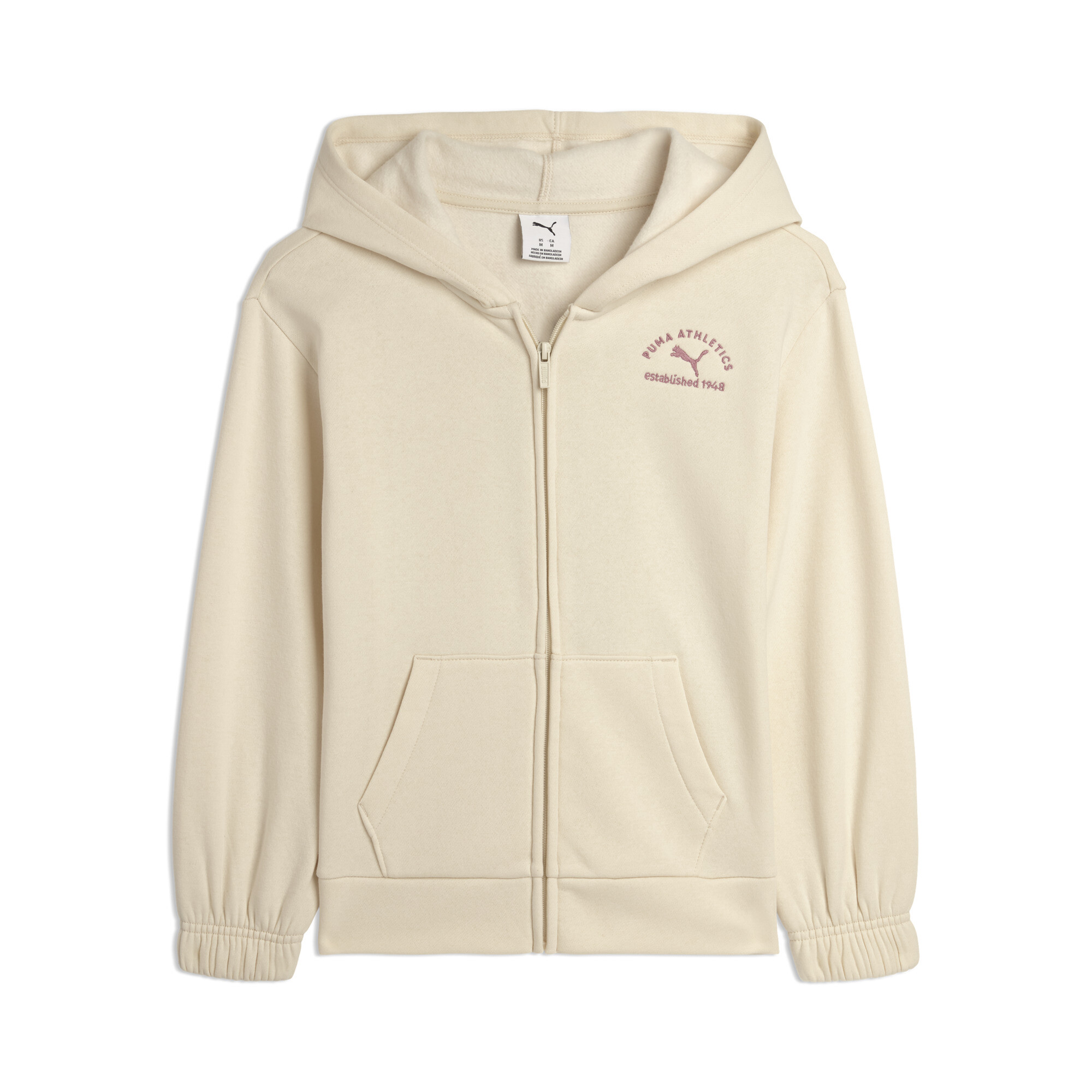 Puma Class Pack Big Kids' Fleece Hoodie In Neutral